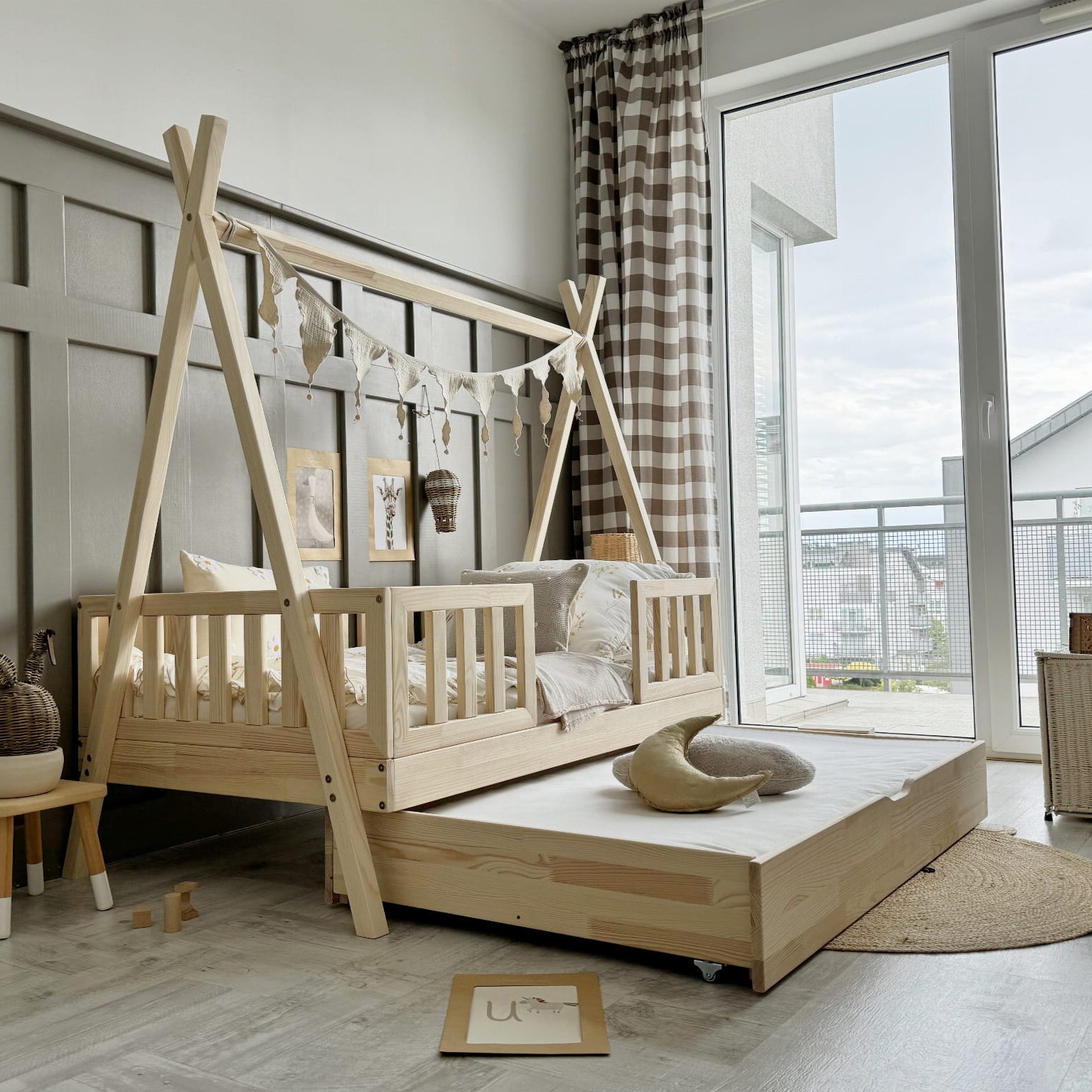 Design4kids Tipibett Luna Pro mit Schiene