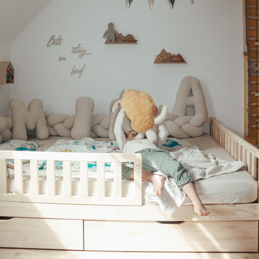 Design4kids Kinderbett Bino Komfort Deluxe Duo - 200x140 Naturholz