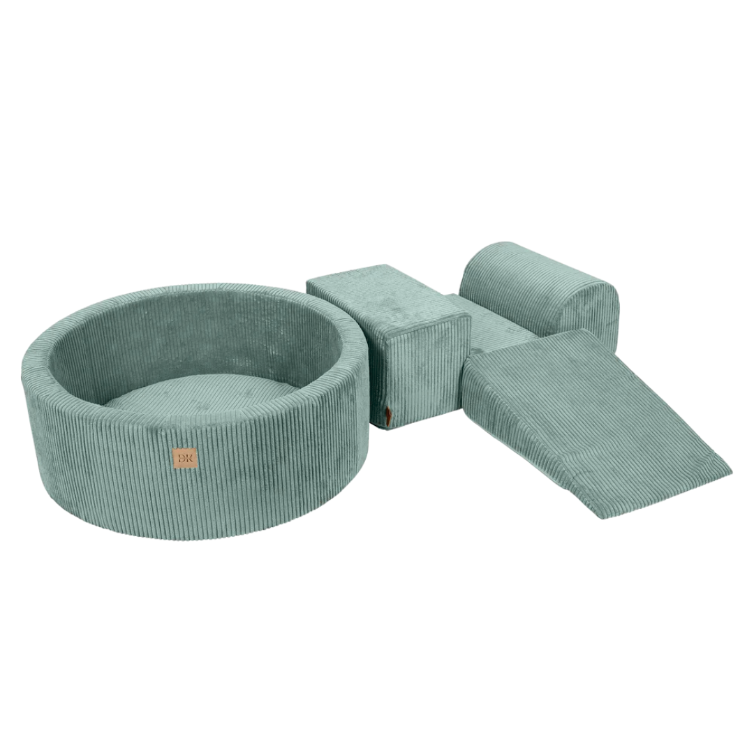 Design4Kids Schaumspielset Jewel Cord mit Bällebad, 200 Bälle - eigene Farbauswahl