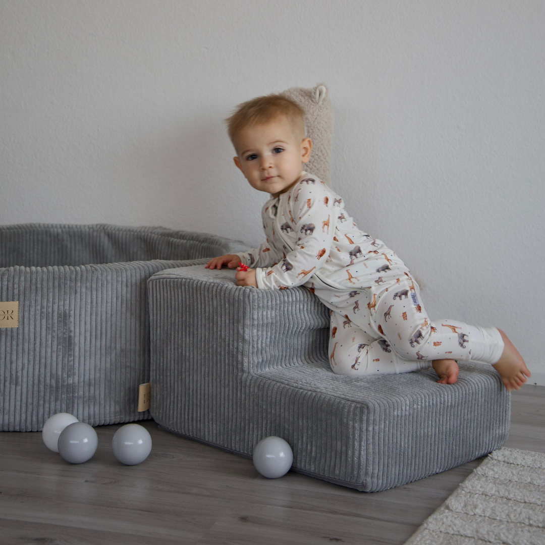 Design4Kids Schaumspielset Jewel Cord mit Bällebad, 200 Bälle - eigene Farbauswahl