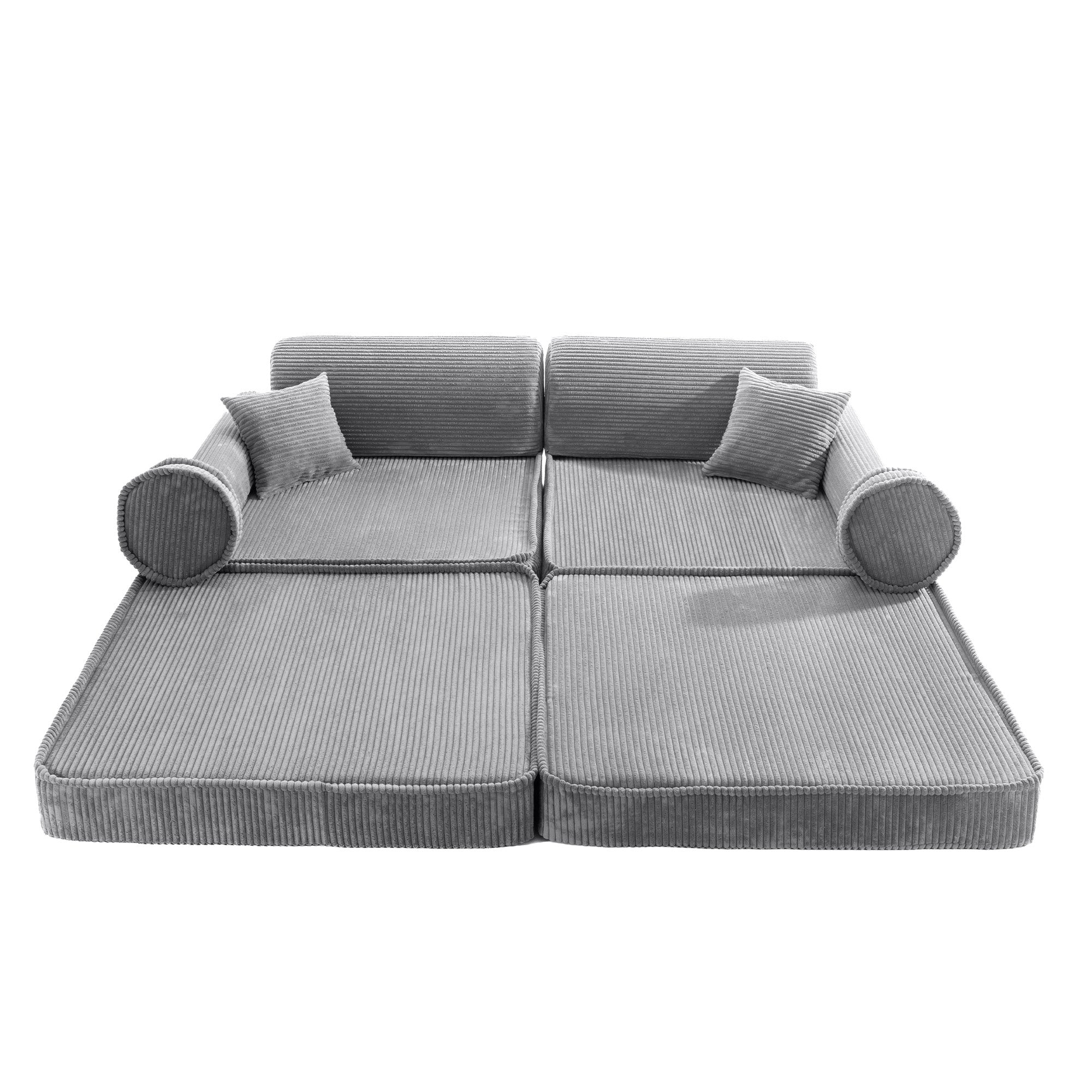 Design4Kids Spielsofa Jewel Cord - marble gray