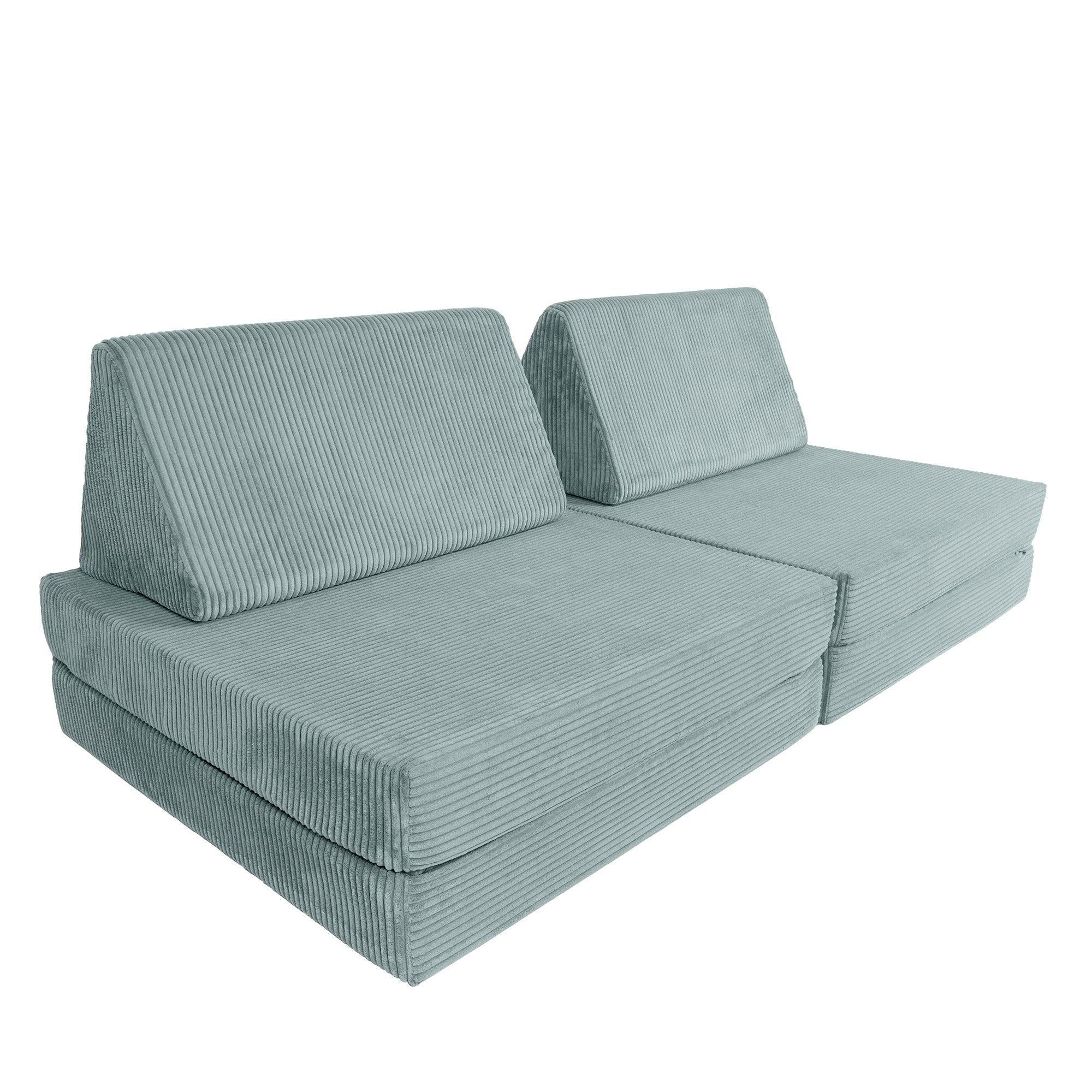 Design4Kids XXL Spielsofa Cord Grande Classic - cozy mint