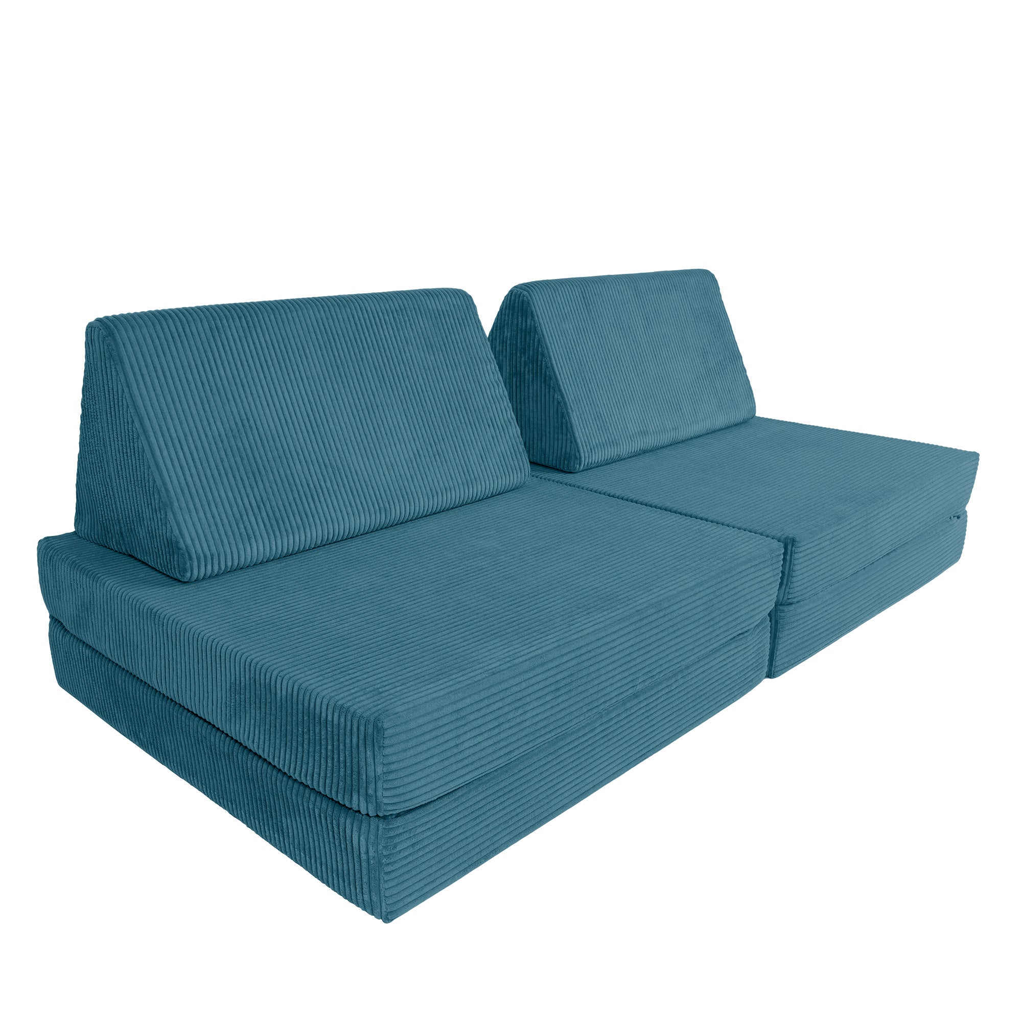 Design4Kids XXL Spielsofa Cord Grande Classic - pure ocean
