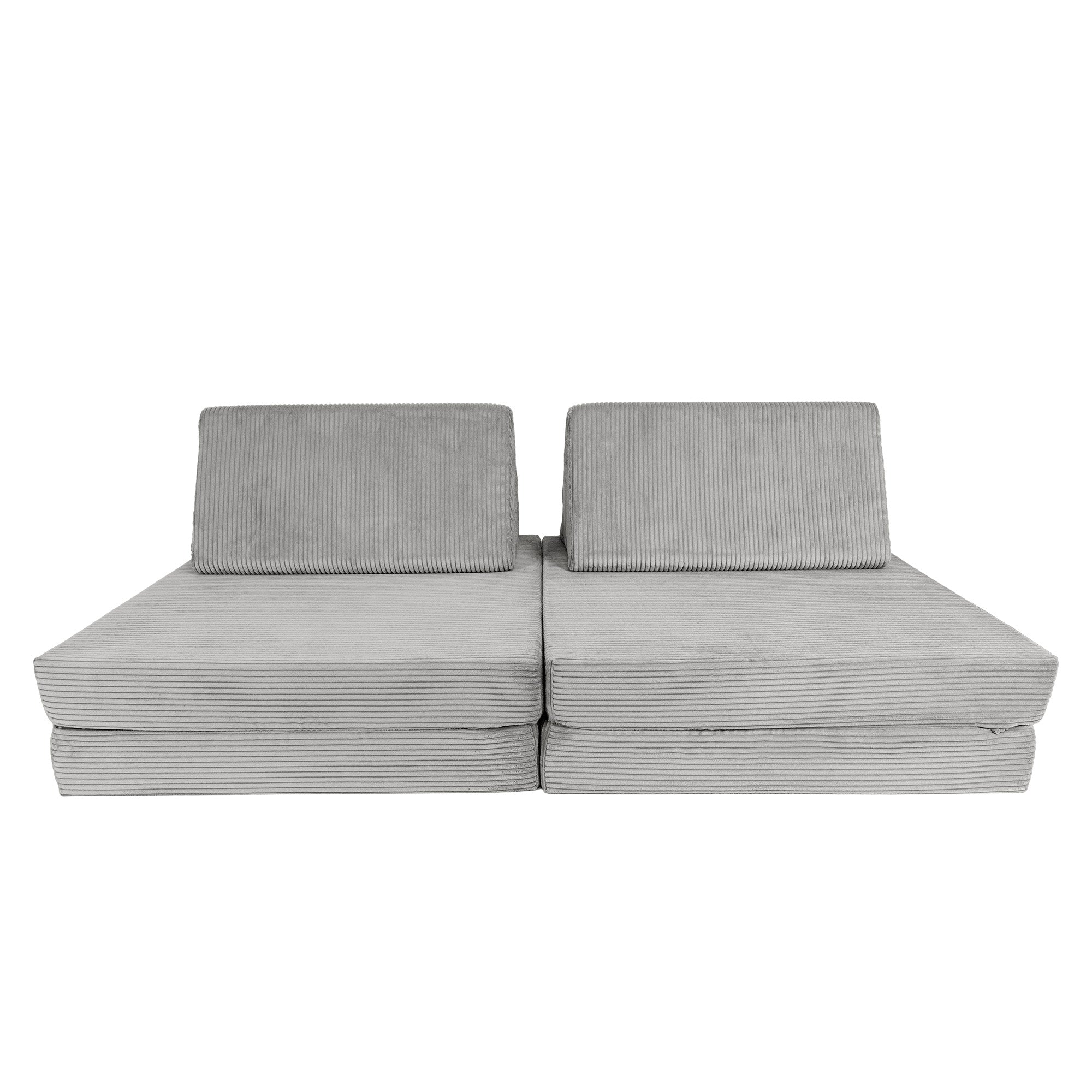 Design4Kids XXL Spielsofa Cord Grande Classic - cloudy grey