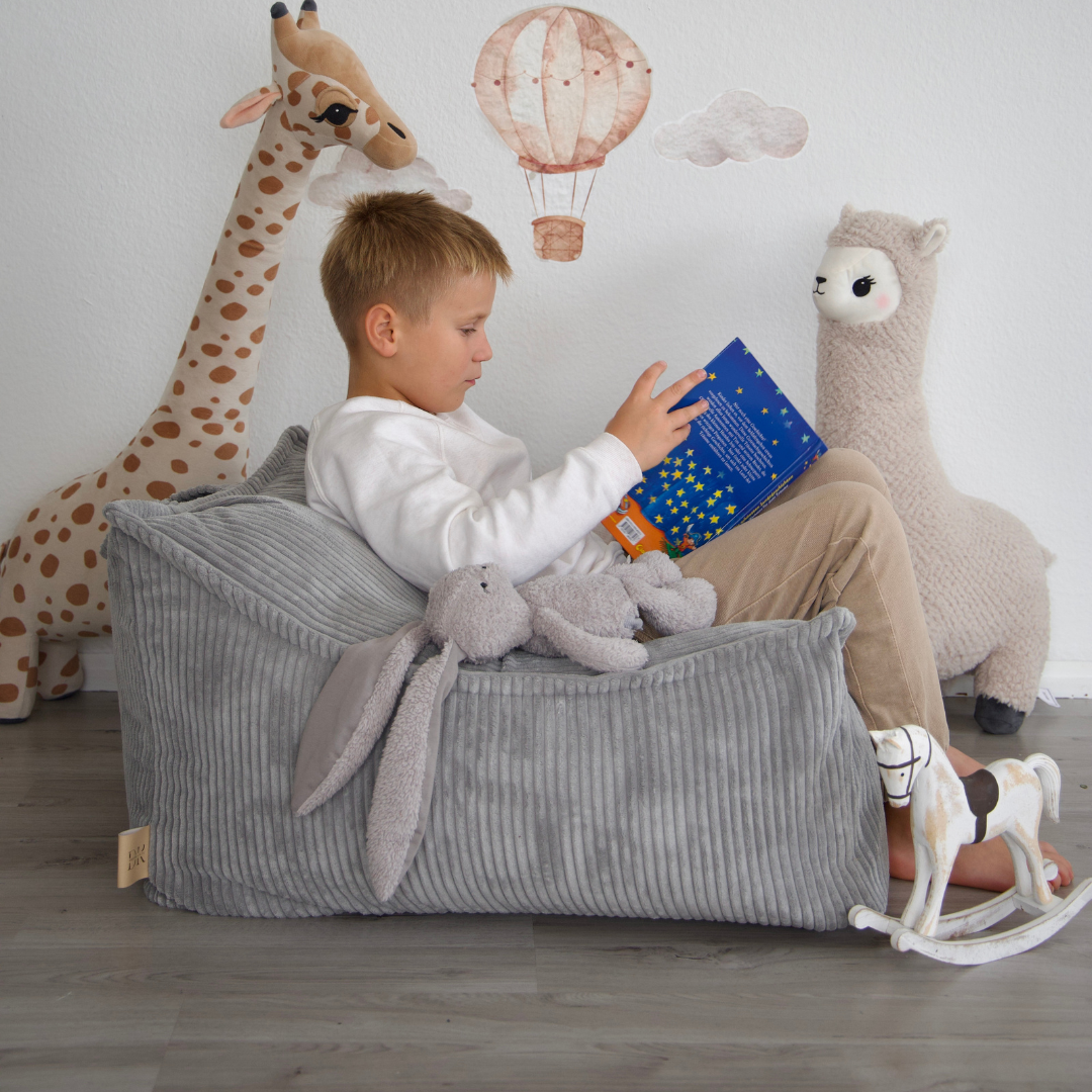 Design4Kids Kinder-Sitzsack Jewel Cord als Sessel