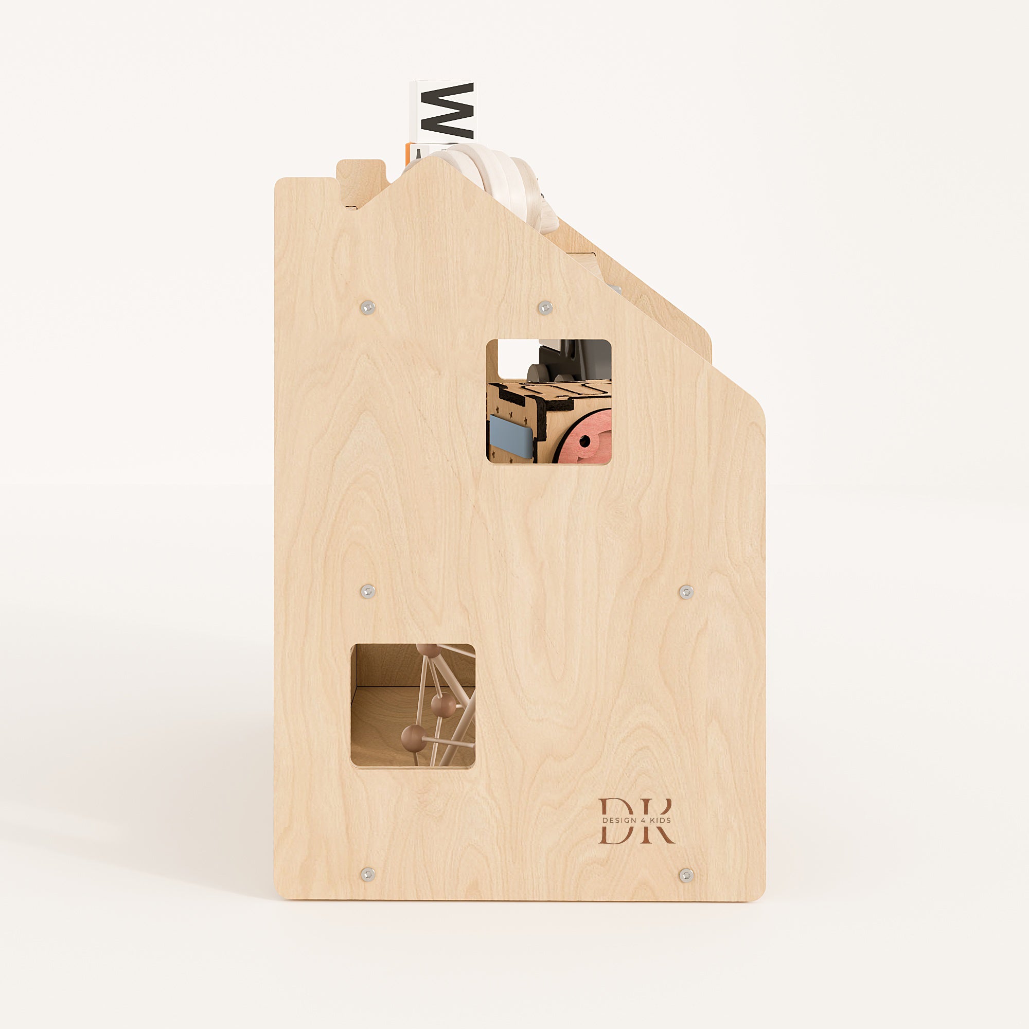 Design4Kids Montessori Spielzeugregal für Kinder – Natur