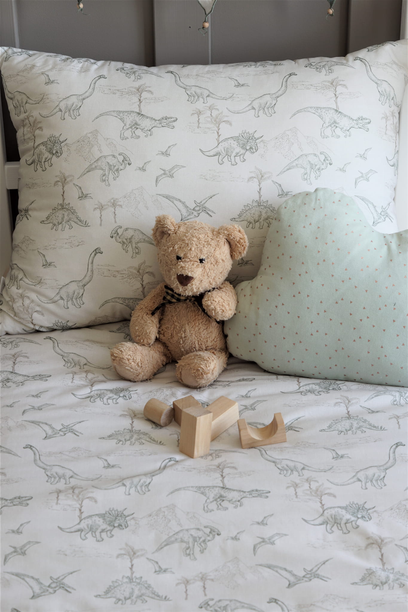 Design4kids Baumwollbettwäsche - Dinosaurier
