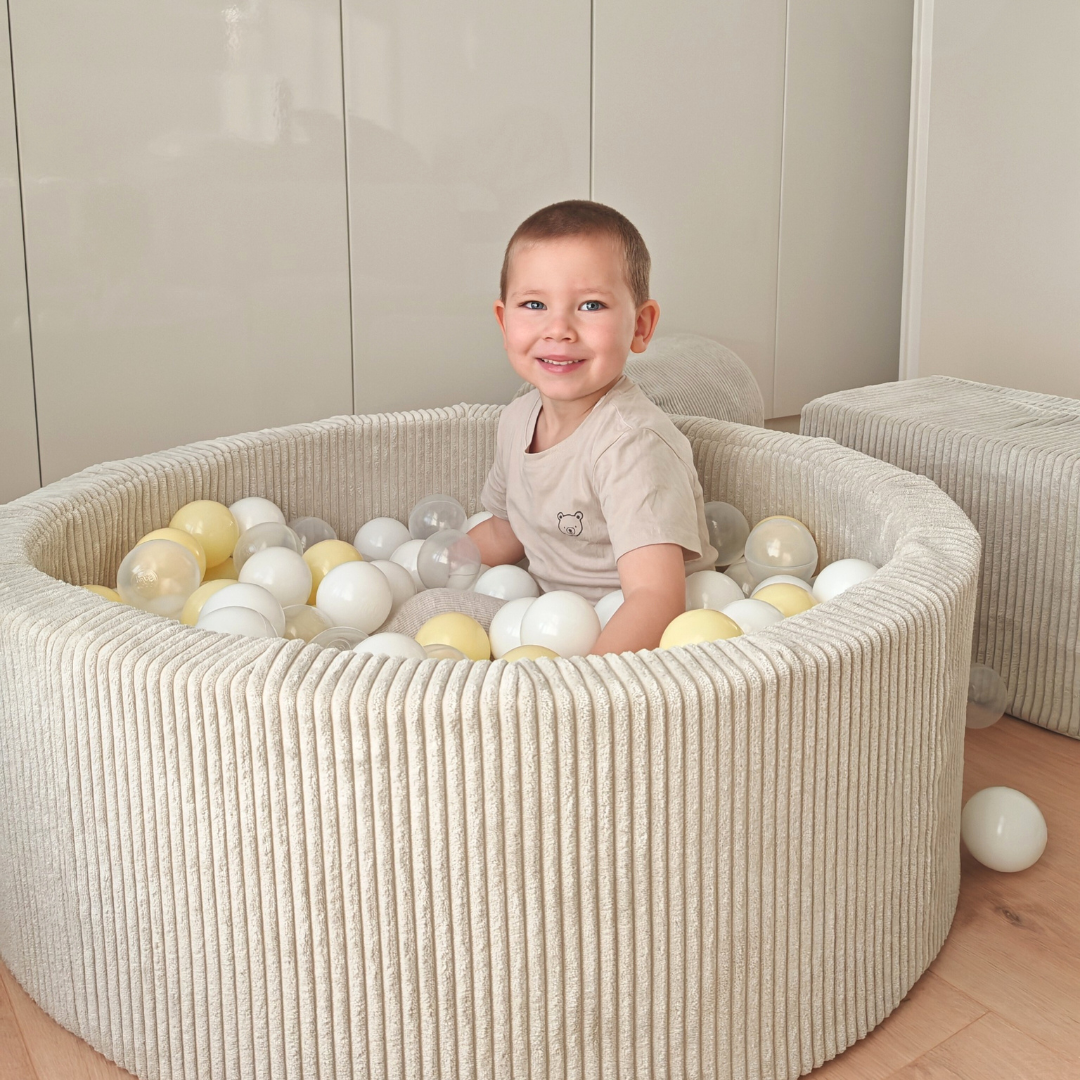 Design4Kids Schaumspielset Jewel Cord mit Bällebad, 200 Bälle - eigene Farbauswahl