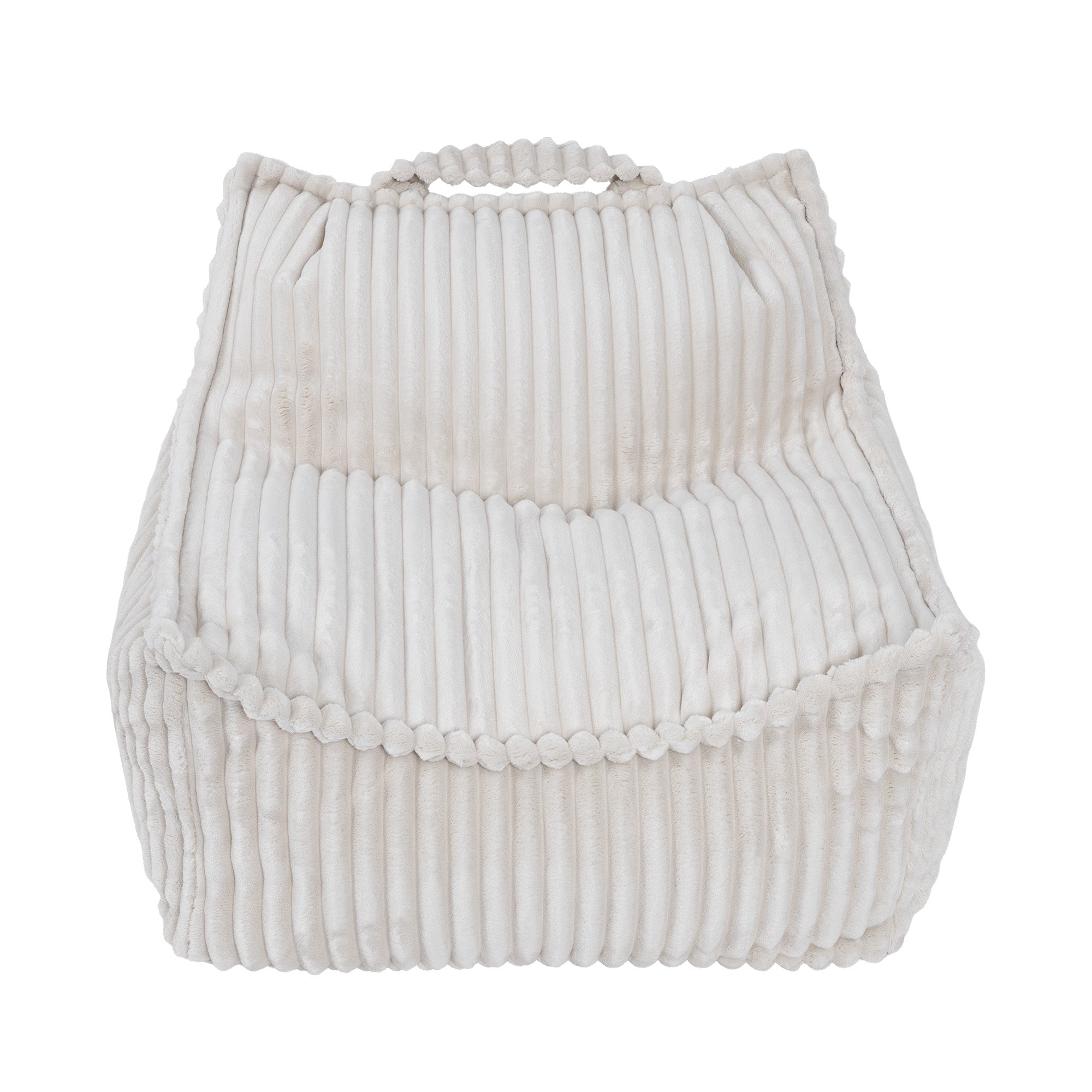 Design4Kids Kinder-Sitzsack Jewel Plüsch-Cord - almond beige