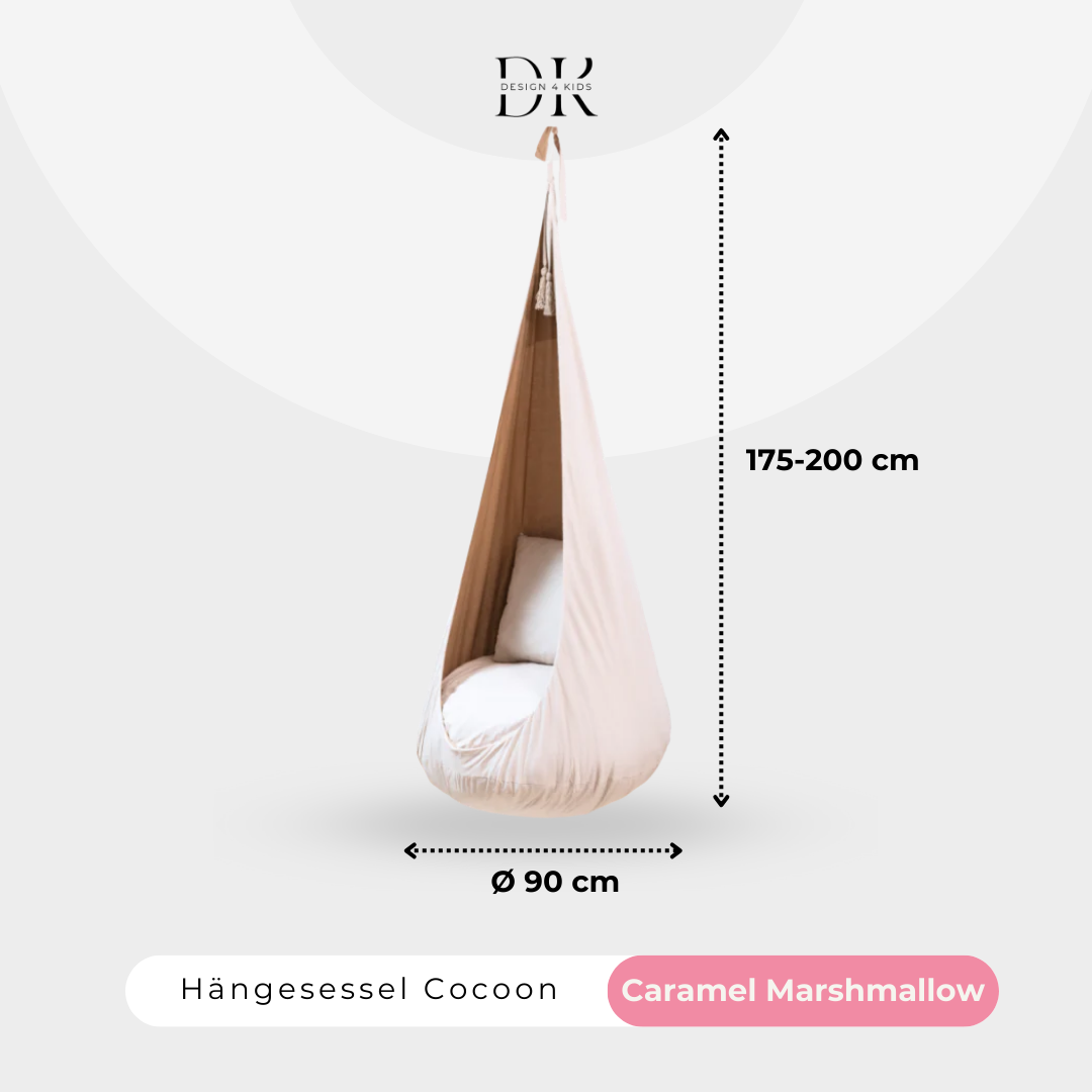 Design4Kids Hängesessel Cocoon Caramel Marshmallow - beige
