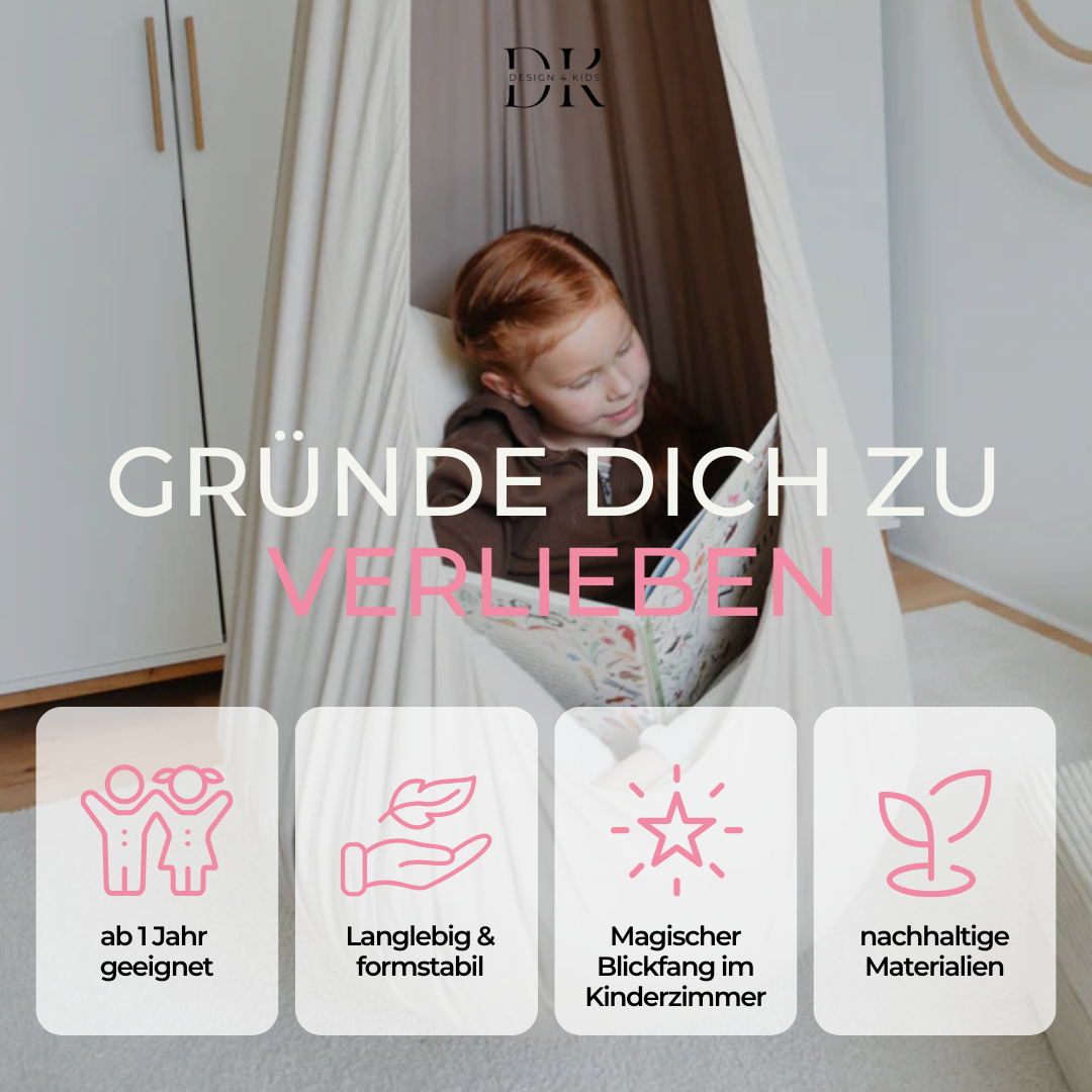 Design4Kids Hängesessel Cocoon Caramel Marshmallow - beige