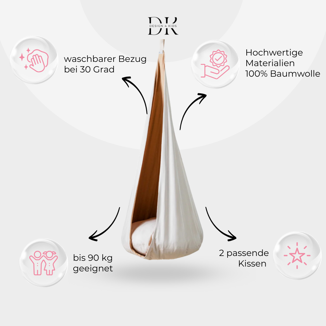 Design4Kids Hängesessel Cocoon Caramel Sweetness - beige