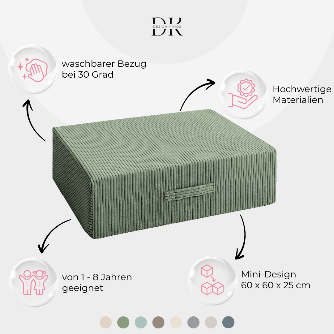 Design4Kids Mini Hüpfpolster Jewel Cord