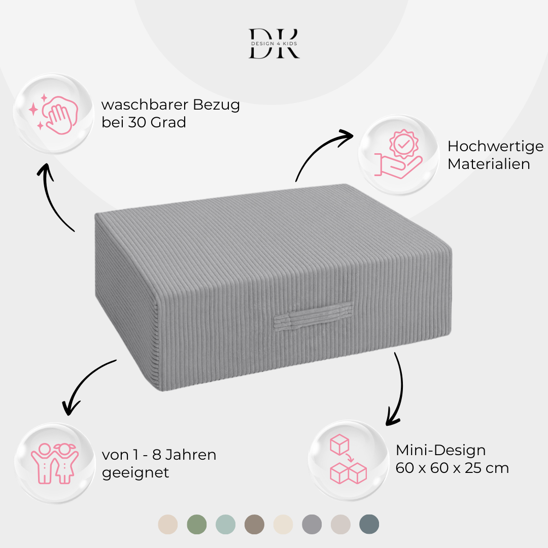 Design4Kids Mini Hüpfpolster Jewel Cord