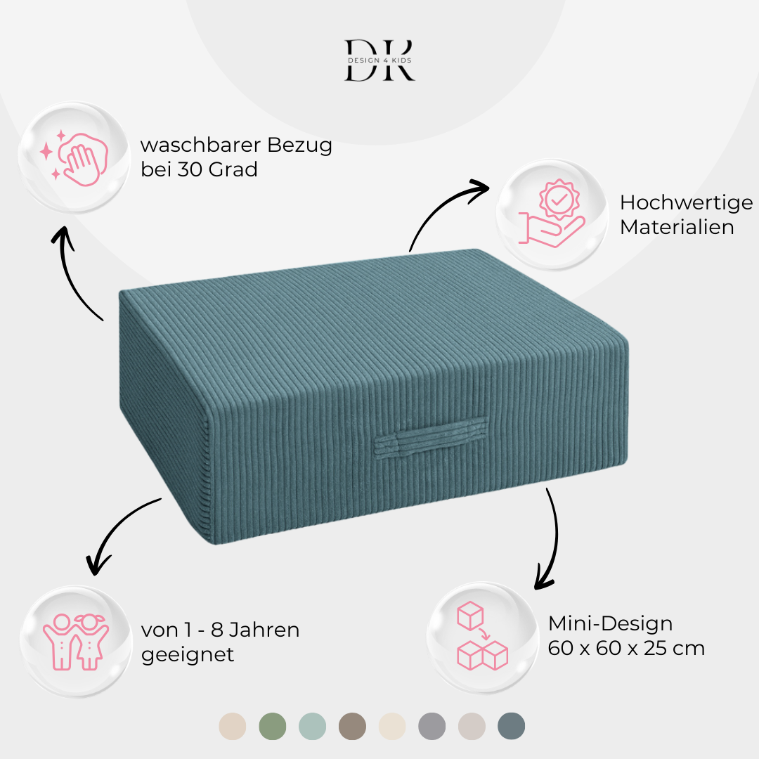 Design4Kids Mini Hüpfpolster Jewel Cord