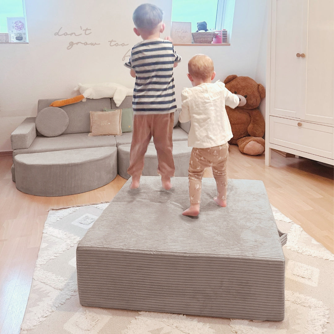 Design4Kids XXL Hüpfpolster Cord Grande - 86x86 cm