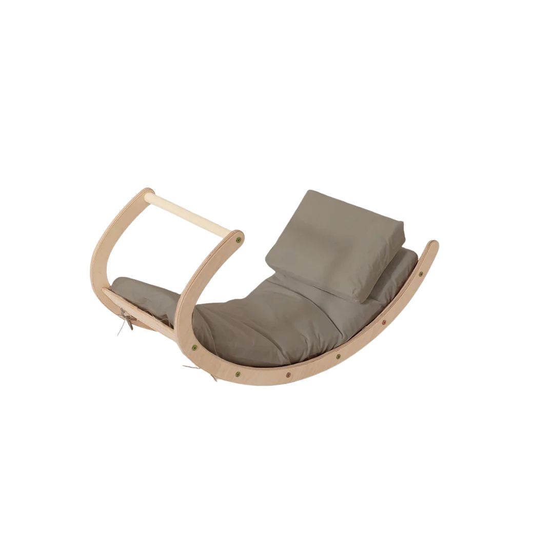 Design4kids Wippkissen mit Kopfkissen für Indri - Grau