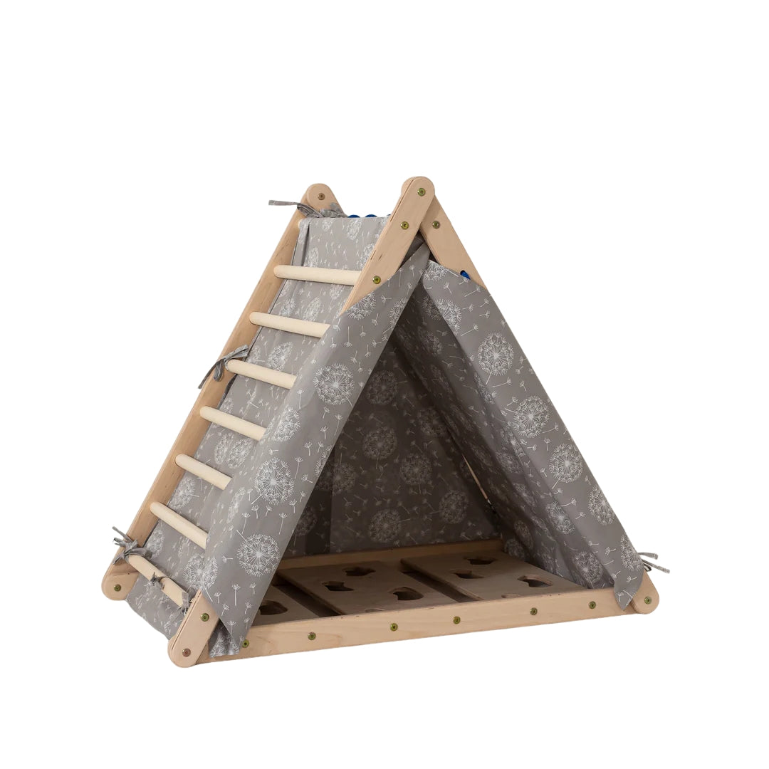 Design4kids Baumwollzelt/Fuchsbau für Kletterdreieck Lemur - Löwenzahn