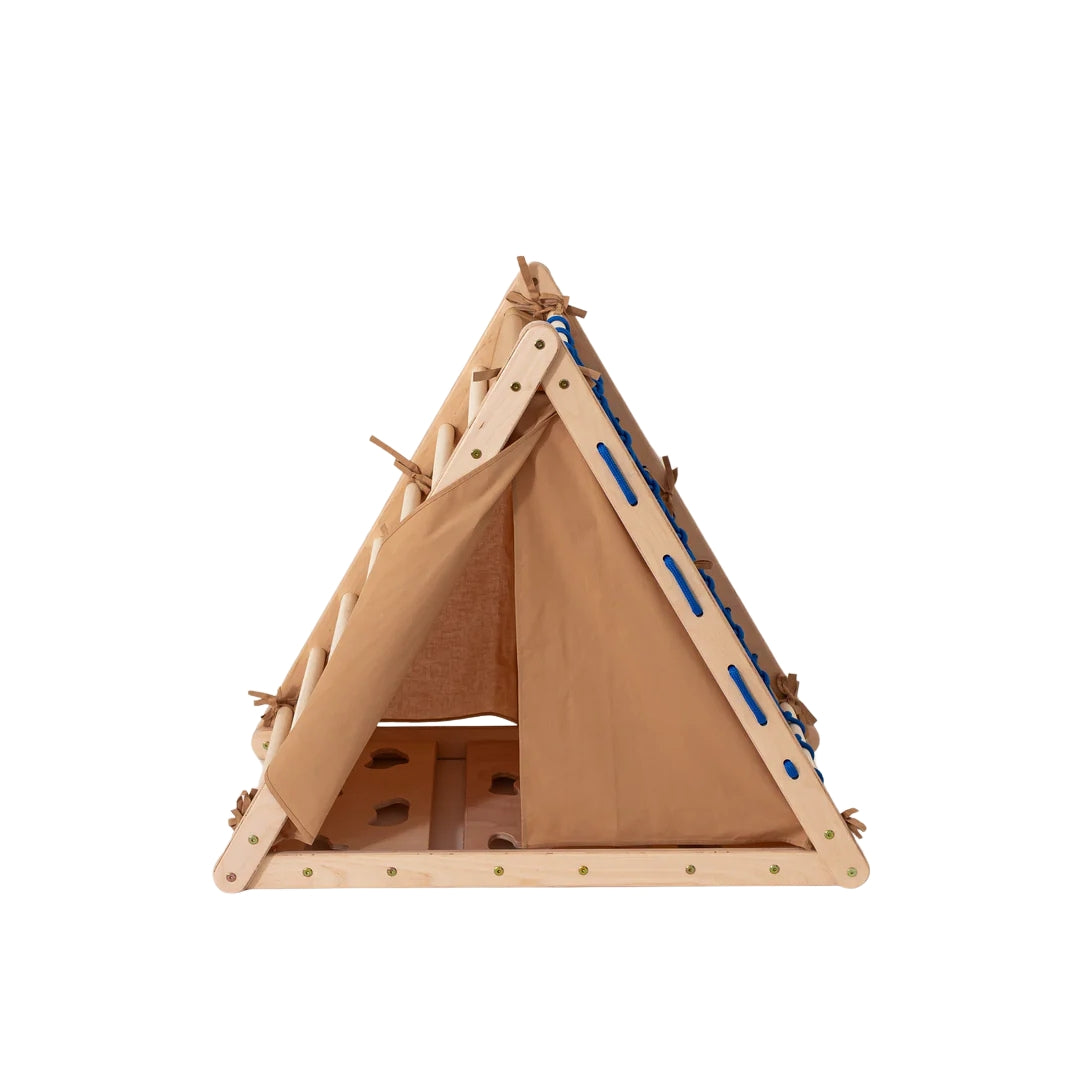 Design4kids Baumwollzelt/Fuchsbau für Kletterdreieck Lemur - Braun