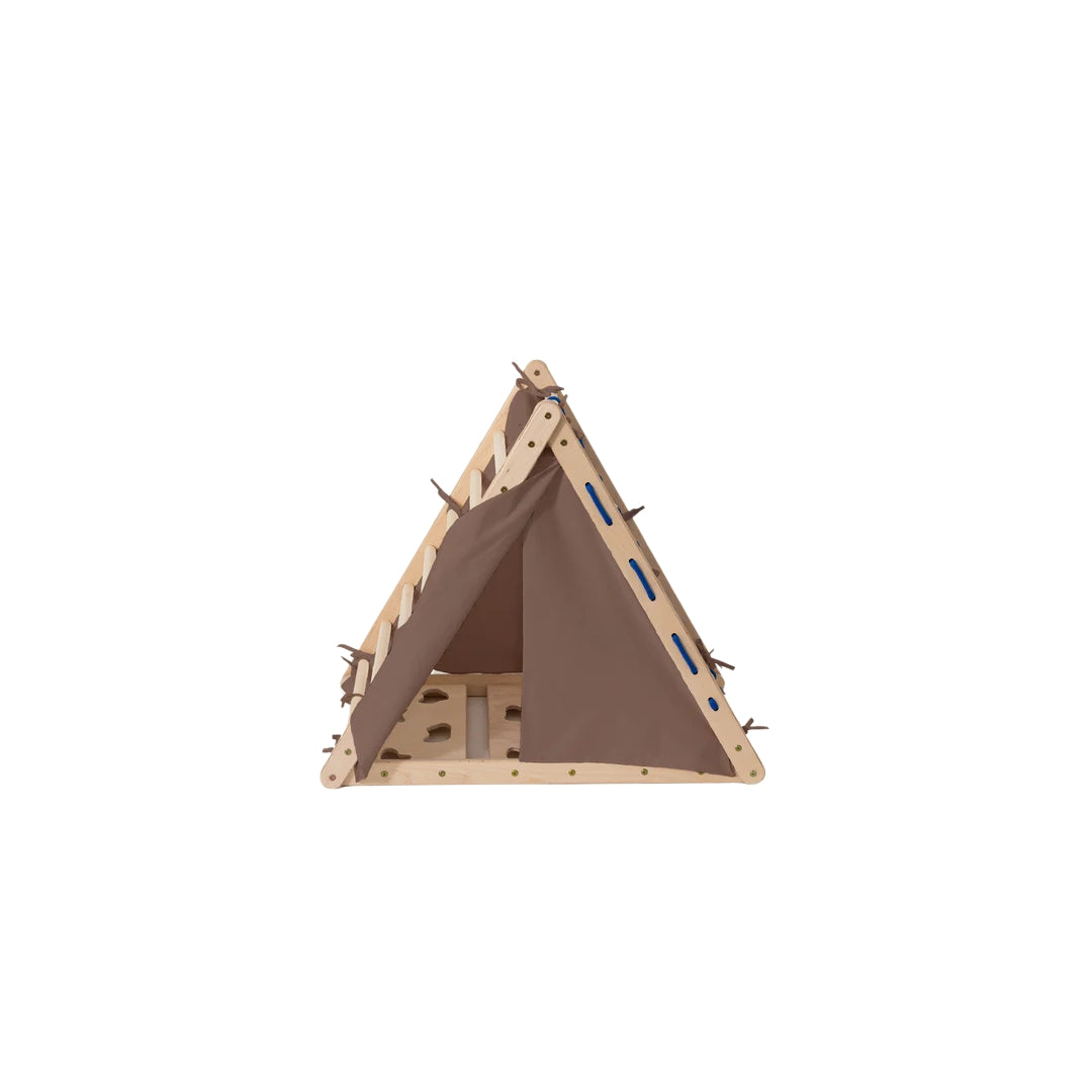 Design4kids Baumwollzelt/Fuchsbau für Kletterdreieck Lemur - Braun