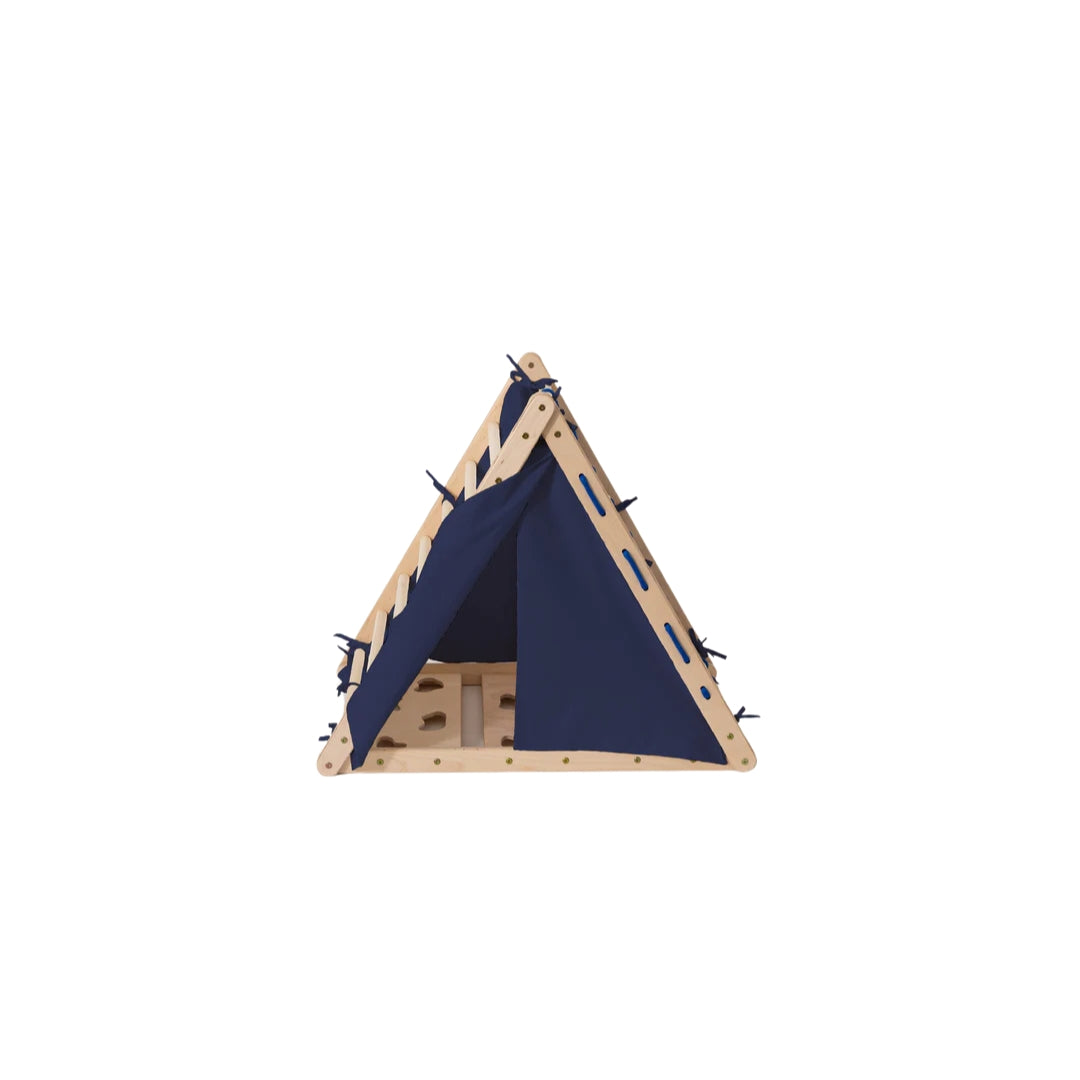 Design4kids Baumwollzelt/Fuchsbau für Kletterdreieck Lemur - Dunkelblau