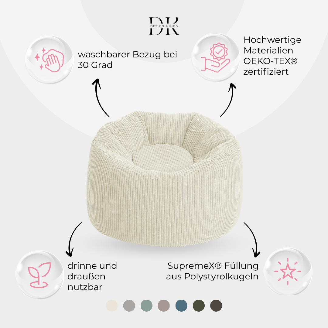 Design4Kids Kindersitzsack Lunaro Grande