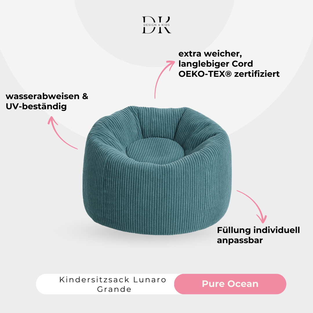 Design4Kids Kindersitzsack Lunaro Grande