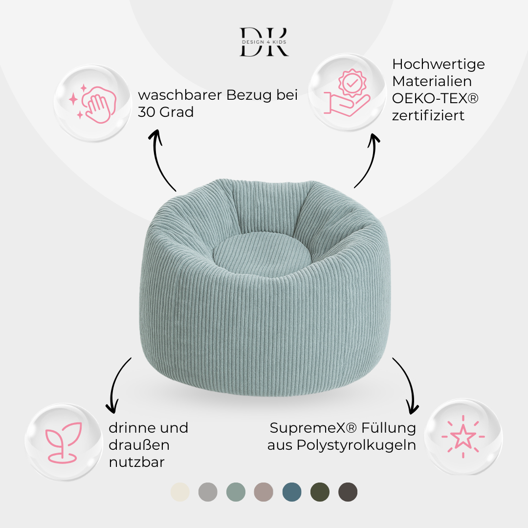 Design4Kids Kindersitzsack Lunaro Grande