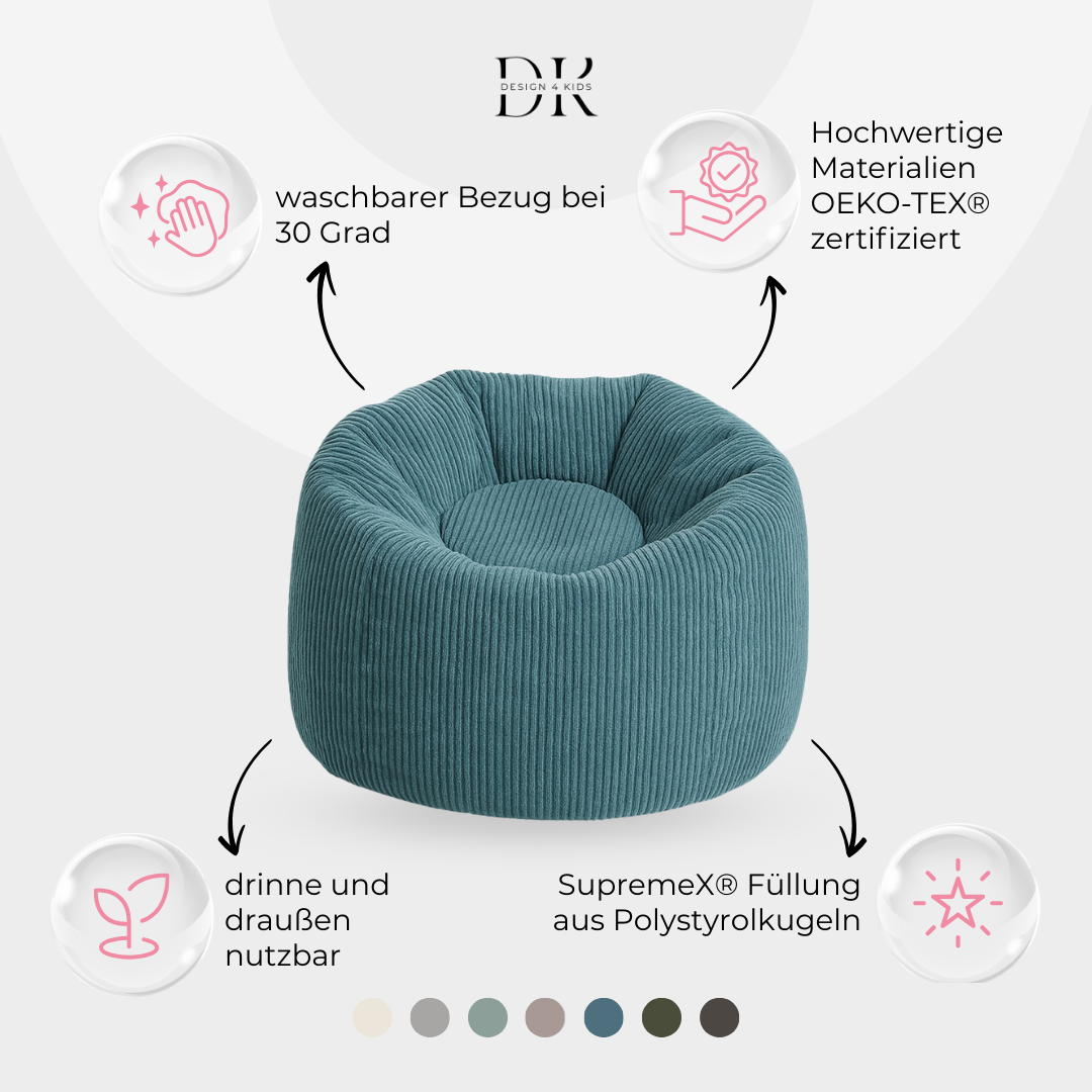 Design4Kids Kindersitzsack Lunaro Grande