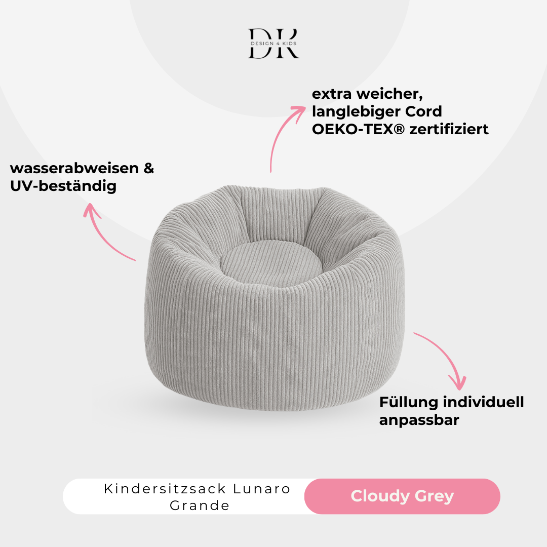 Design4Kids Kindersitzsack Lunaro Grande
