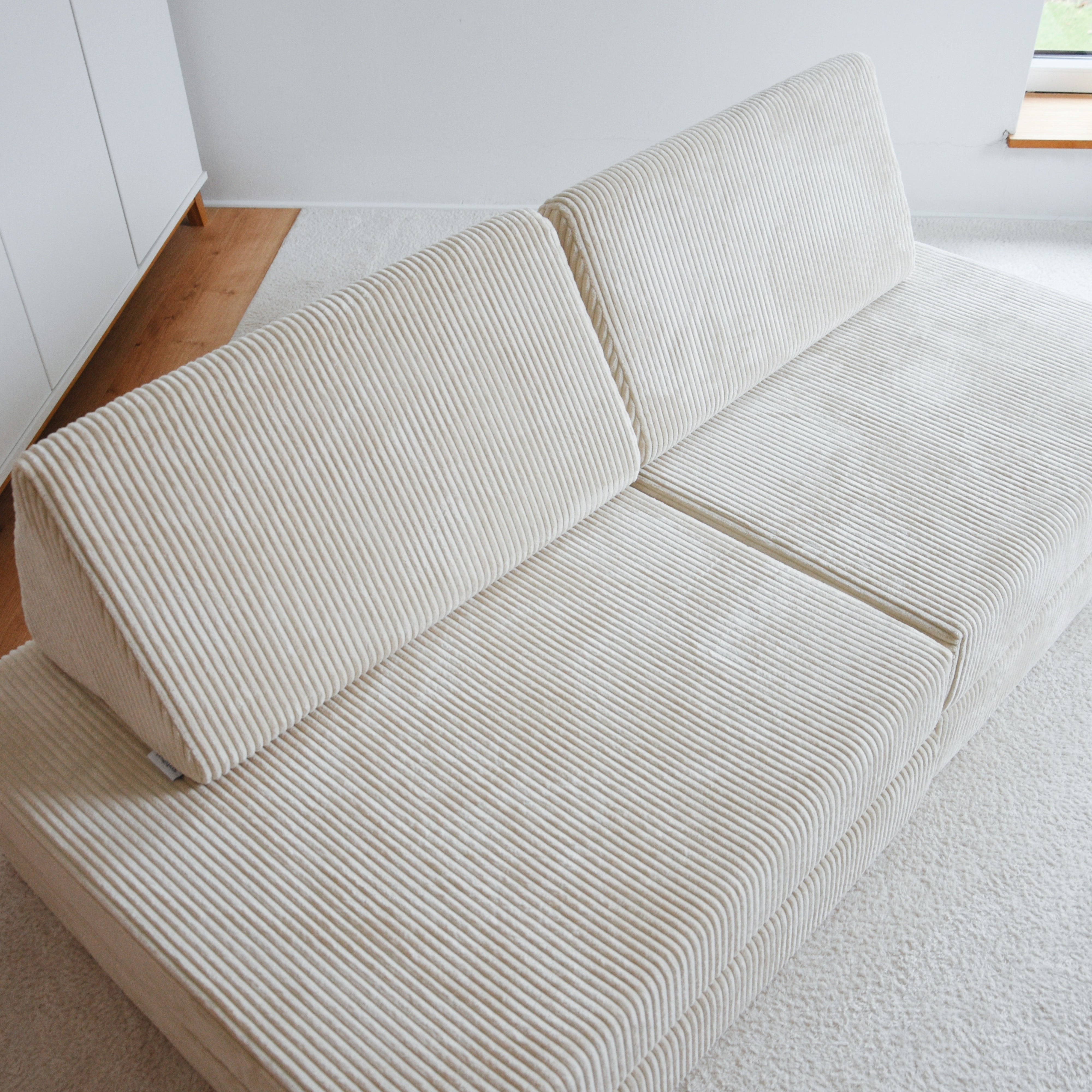 Design4Kids XXL Spielsofa Cord Grande Classic - vanilla beige