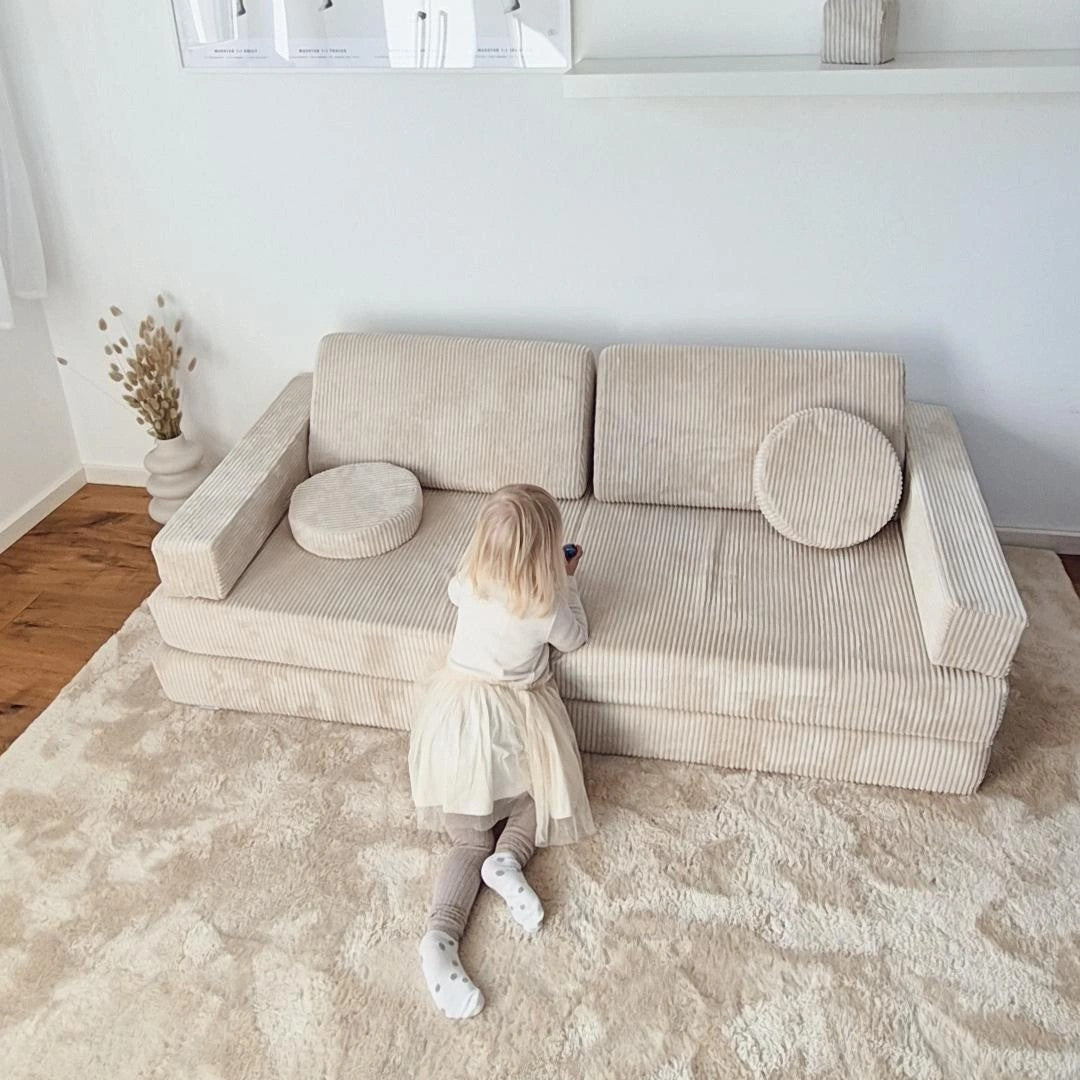Design4Kids XXL Spielsofa Cord Grande - vanilla beige