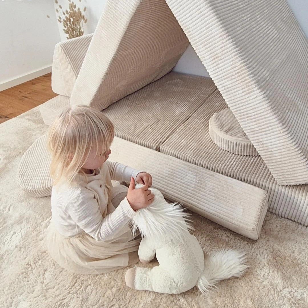 Design4Kids XXL Spielsofa Cord Grande - vanilla beige