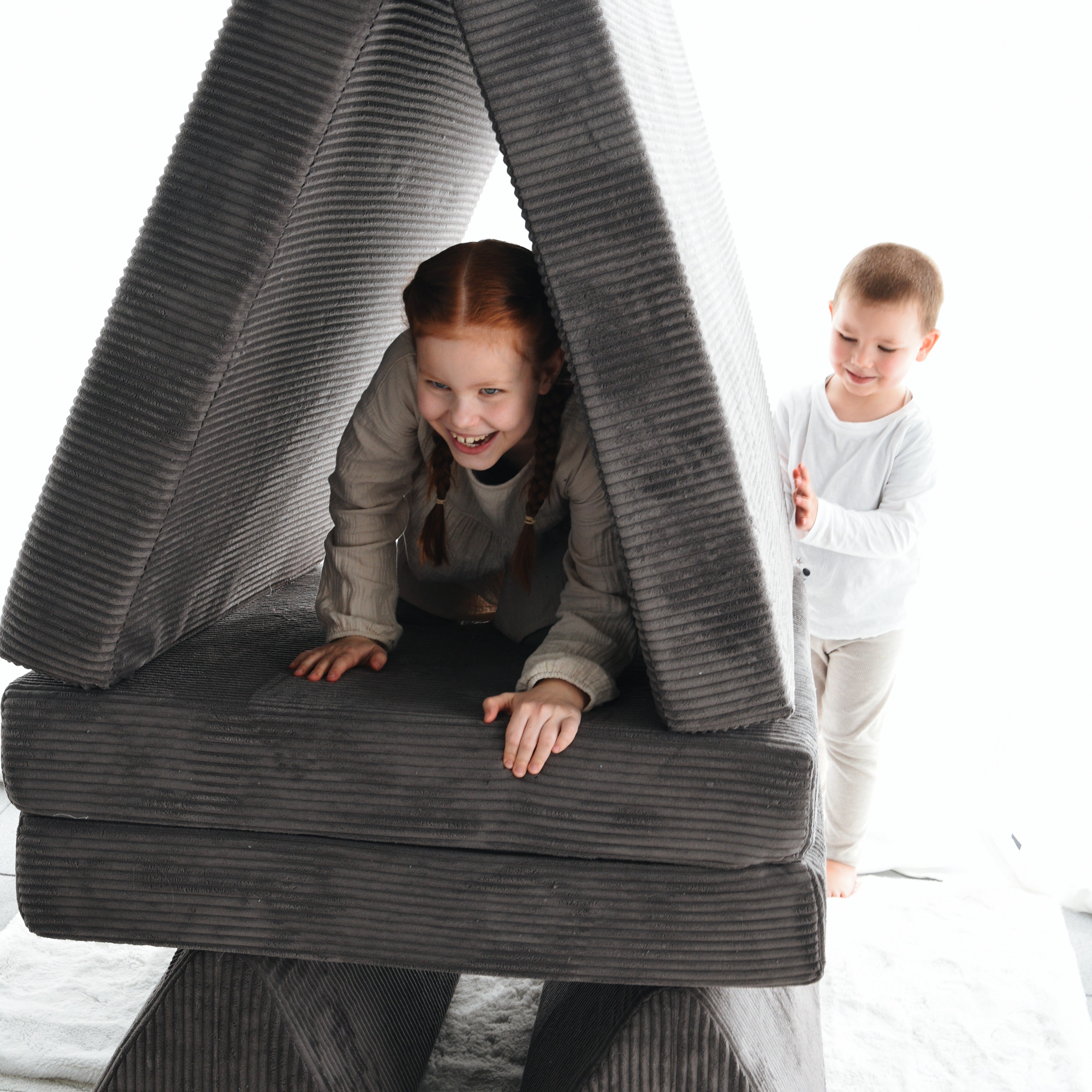 Design4Kids XXL Spielsofa Cord Grande Classic - smokey taupe