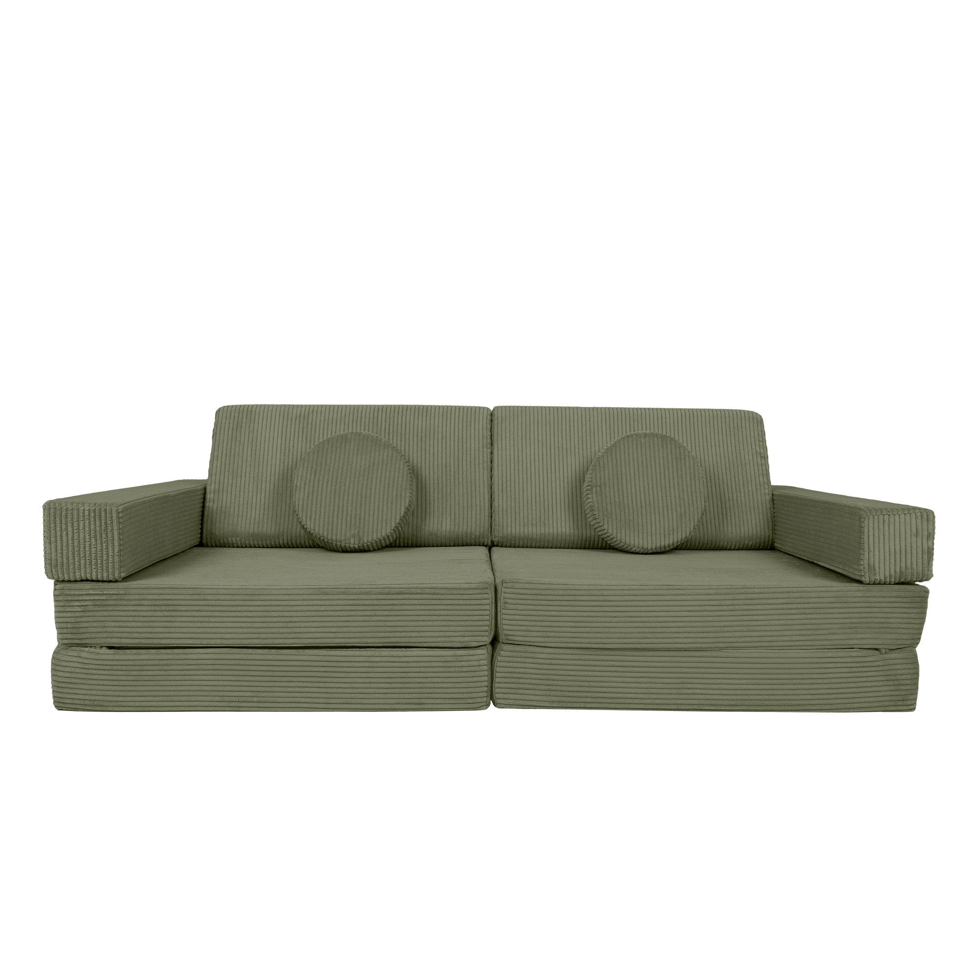 Design4Kids XXL Spielsofa Cord Grande - pine olive