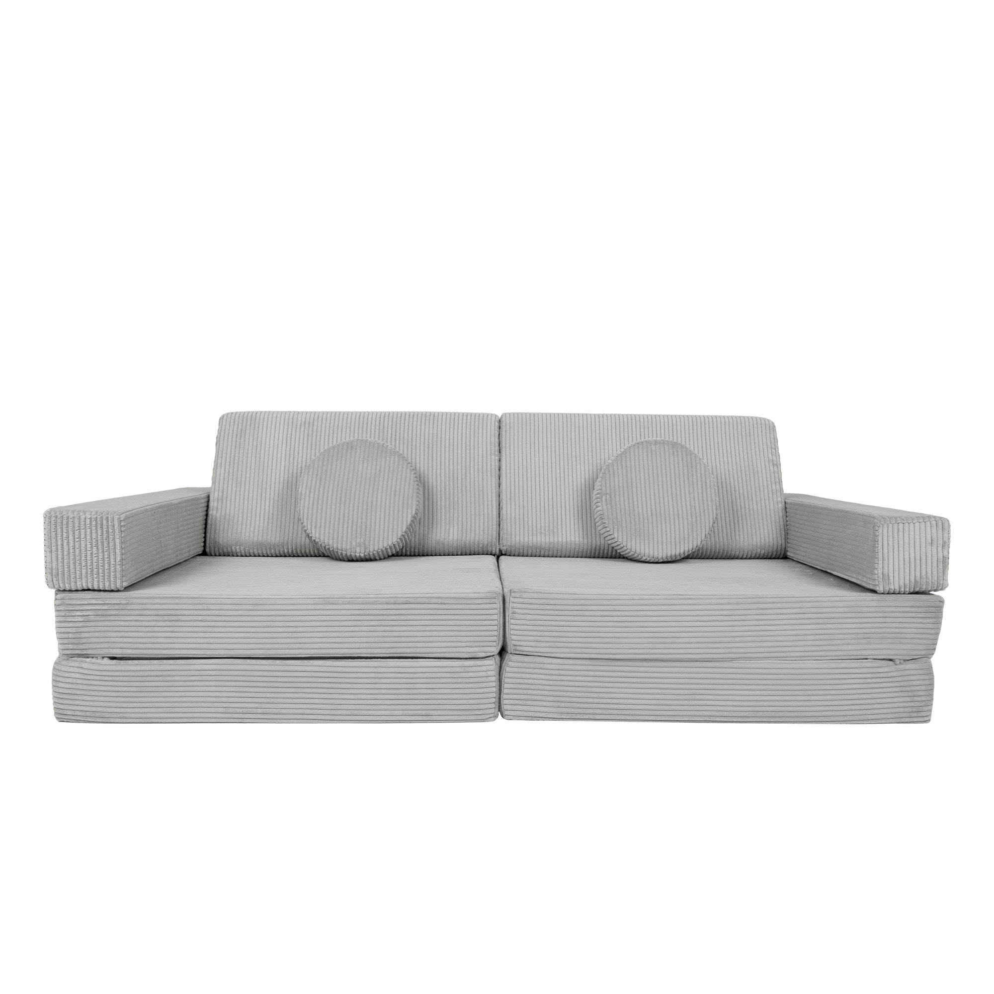 Design4Kids XXL Spielsofa Cord Grande - cloudy grey