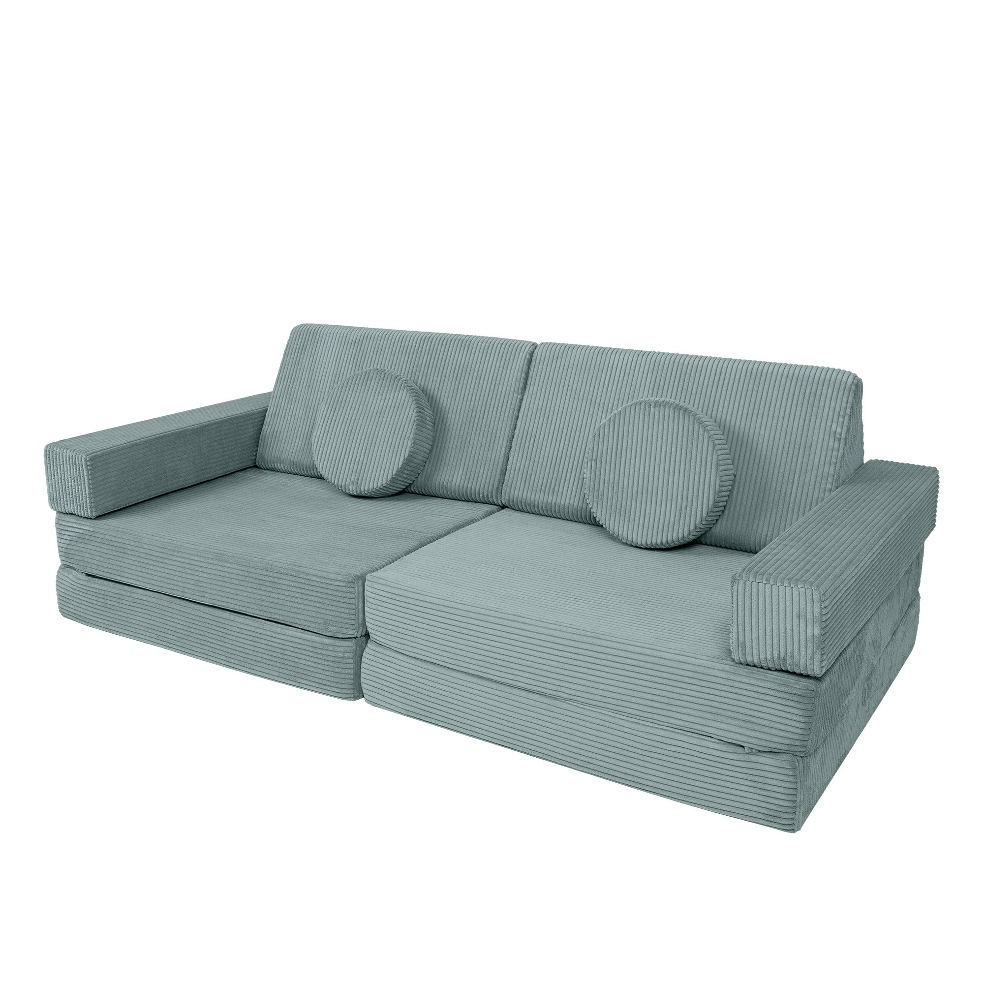 Design4Kids XXL Spielsofa Cord Grande - cozy mint