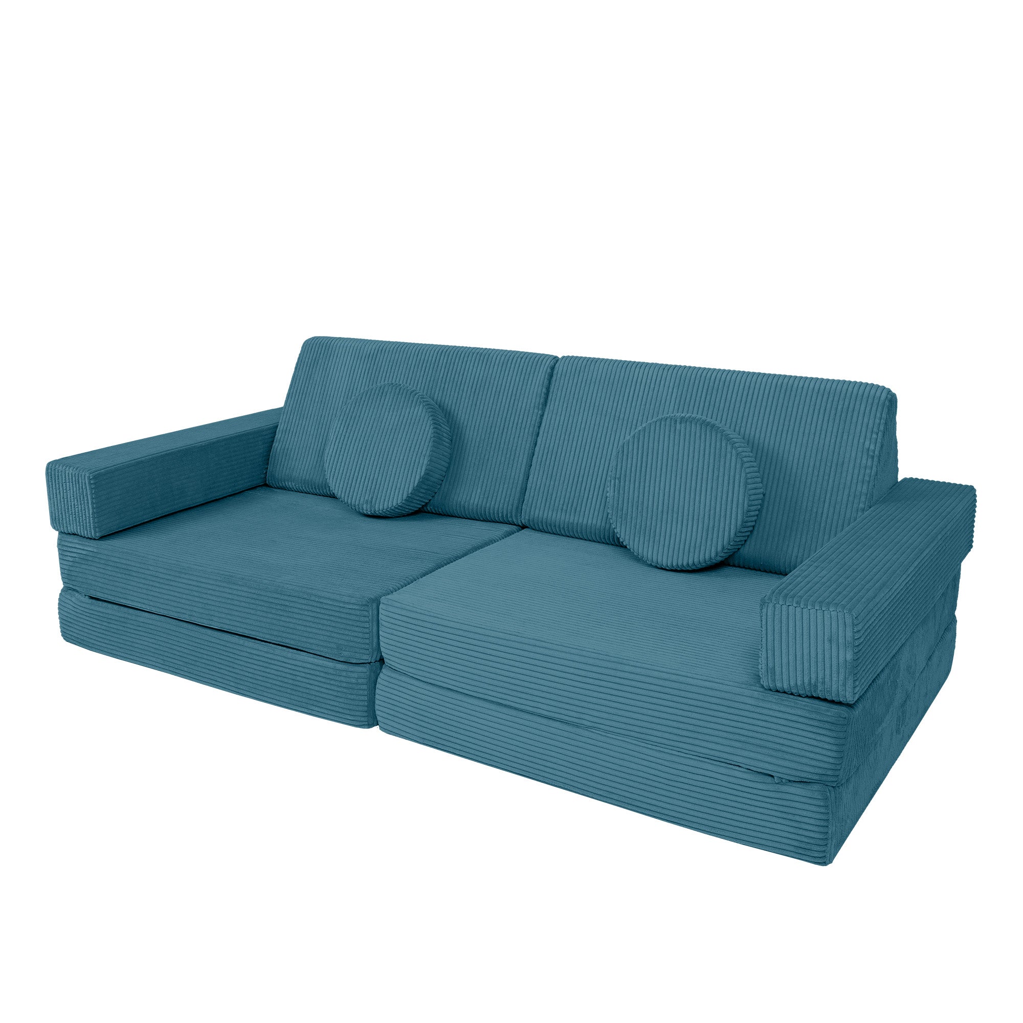 Design4Kids XXL Spielsofa Cord Grande - pure ocean