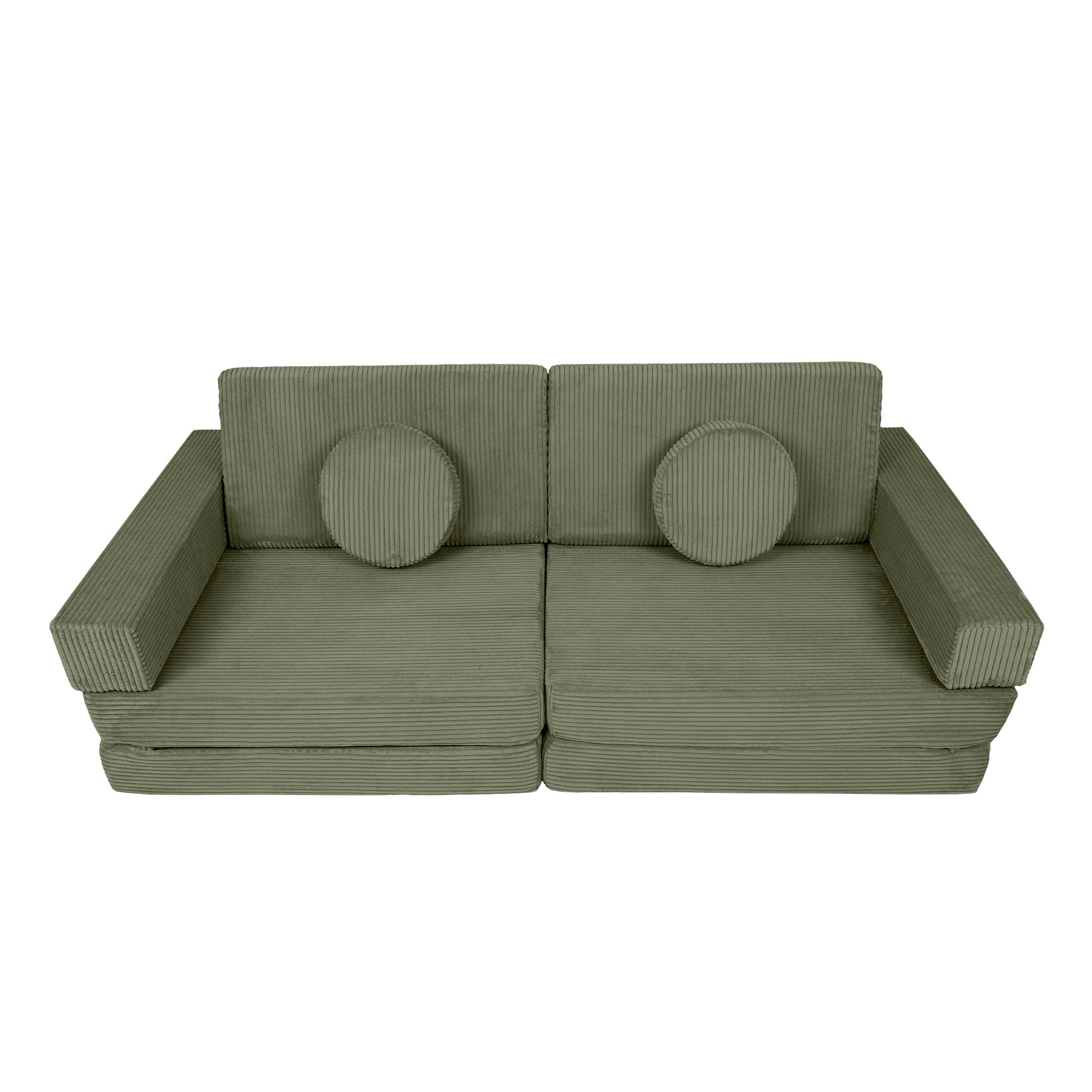 Design4Kids XXL Spielsofa Cord Grande - pine olive