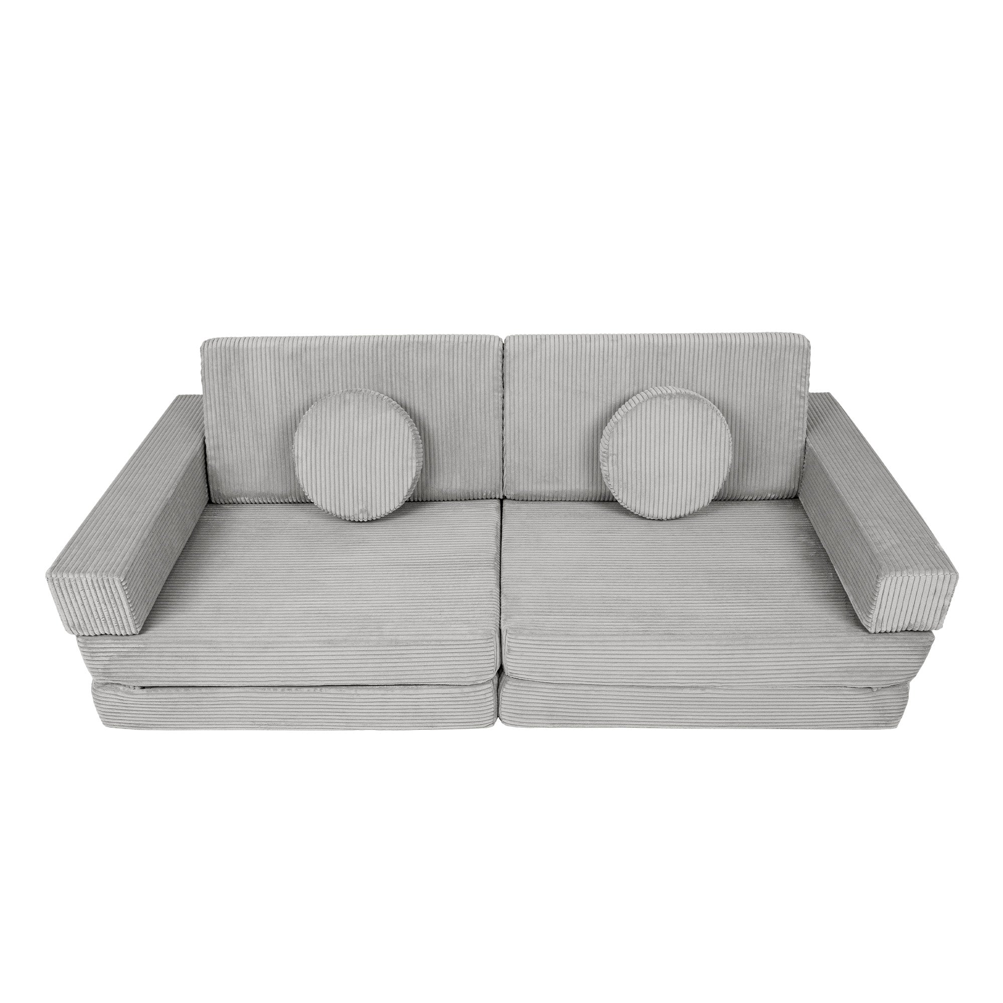 Design4Kids XXL Spielsofa Cord Grande - cloudy grey