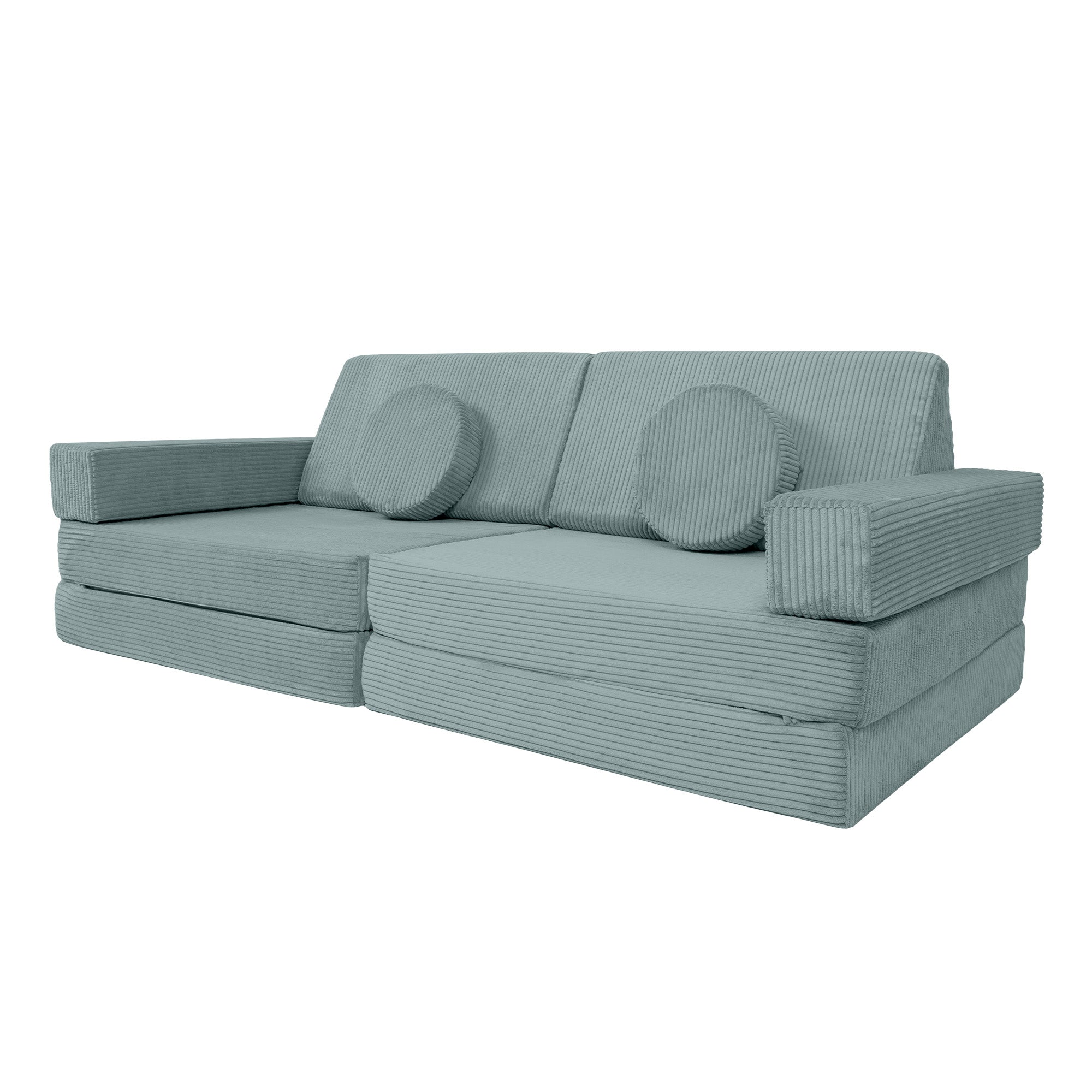 Design4Kids XXL Spielsofa Cord Grande - cozy mint