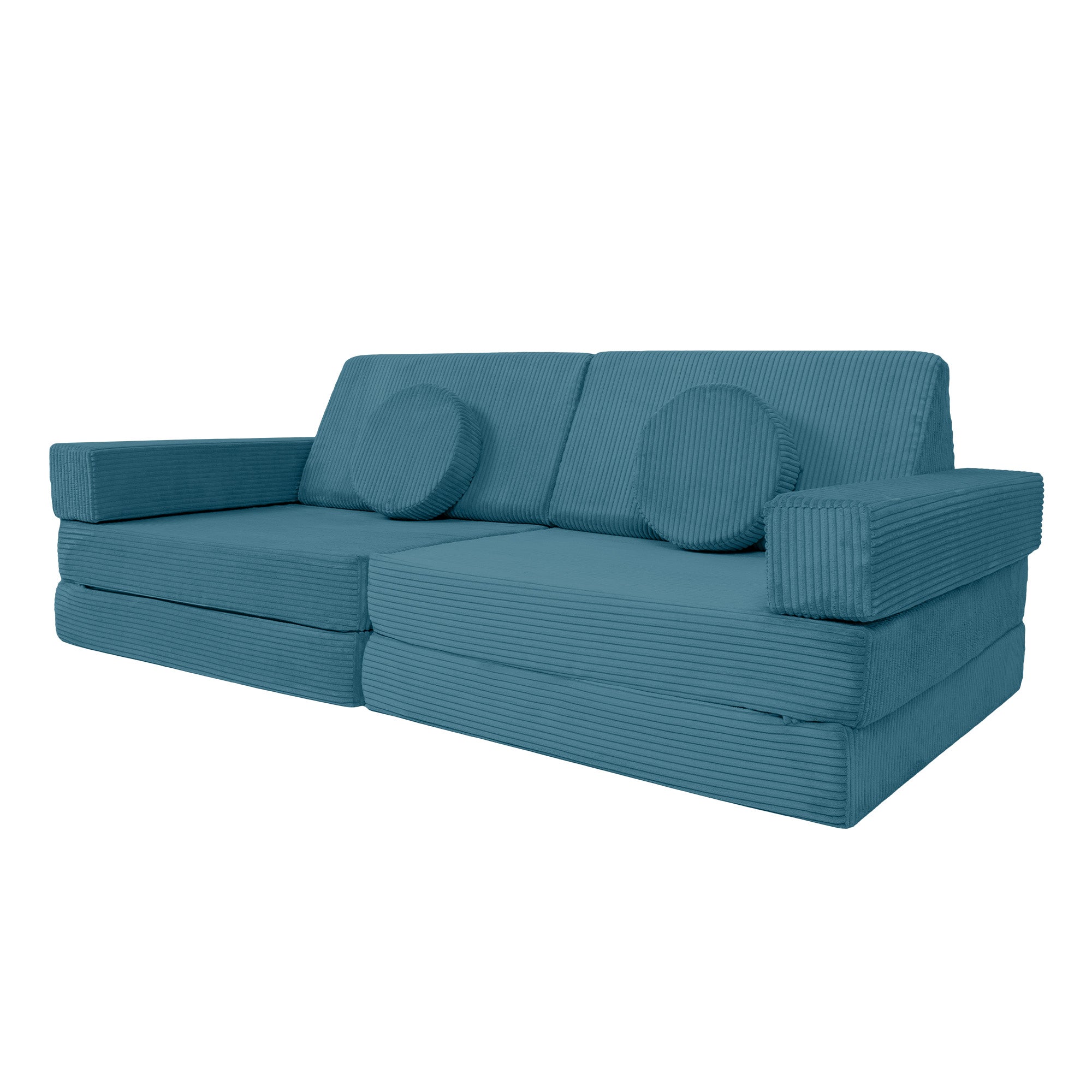 Design4Kids XXL Spielsofa Cord Grande - pure ocean