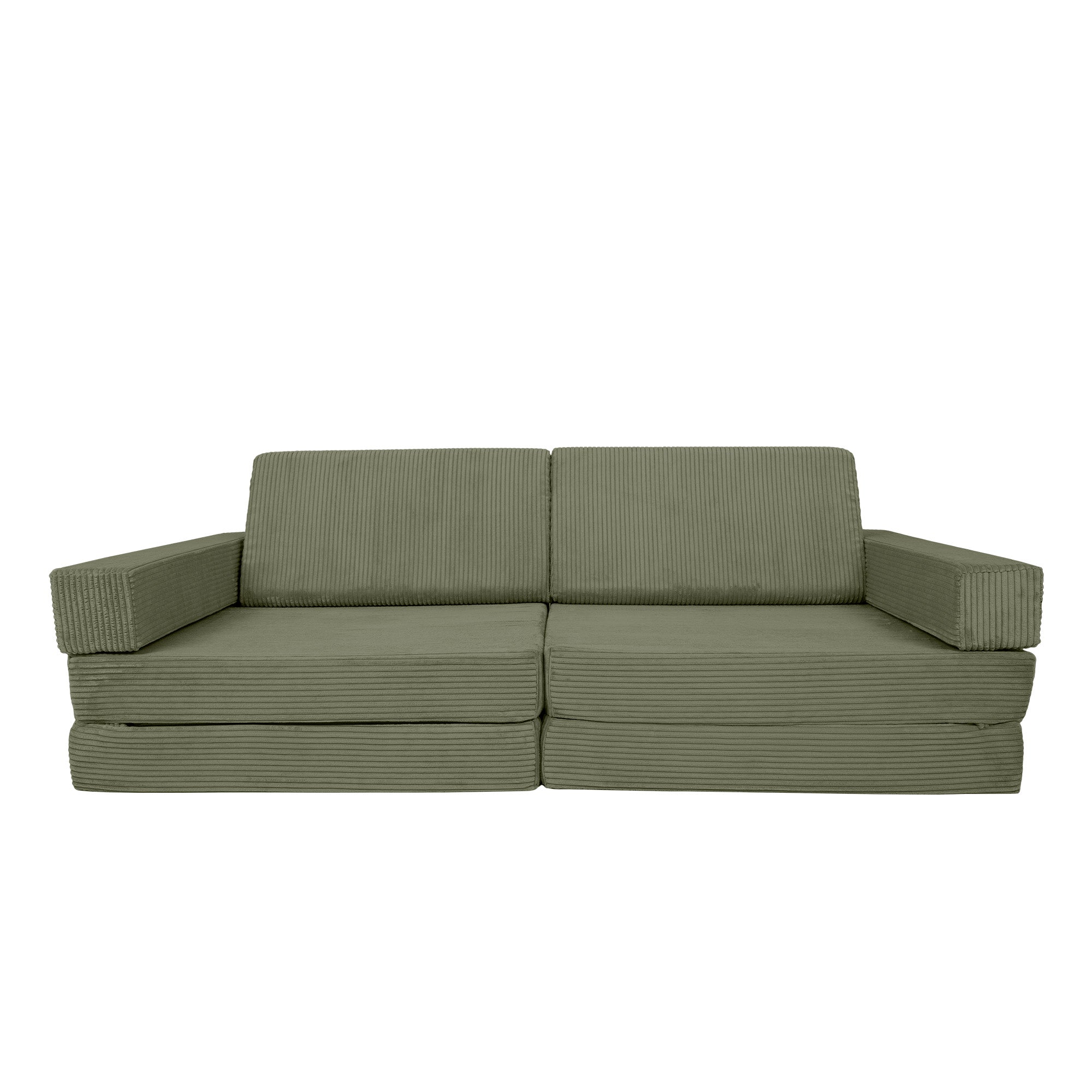 Design4Kids XXL Spielsofa Cord Grande - pine olive