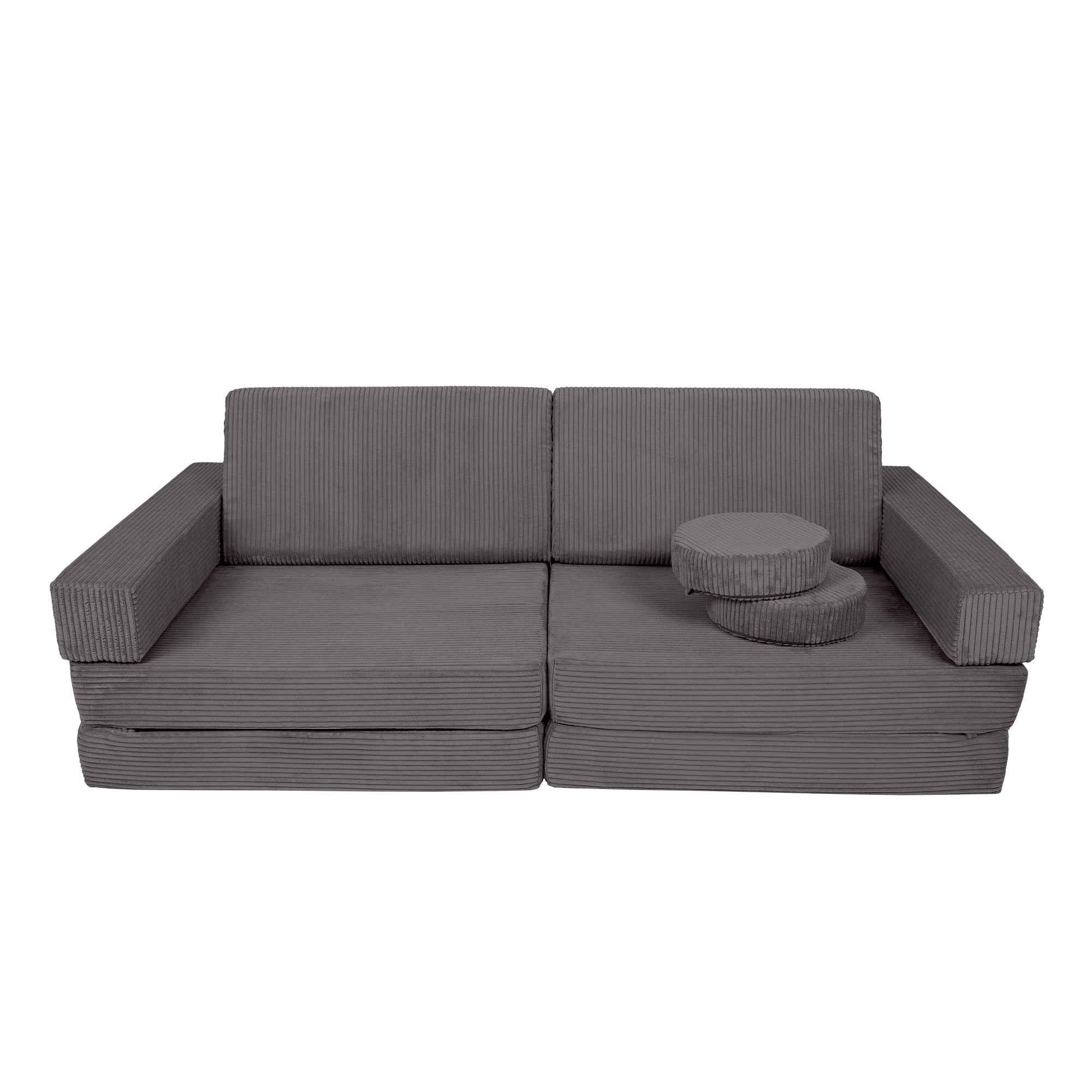 Design4Kids XXL Spielsofa Cord Grande - smokey taupe