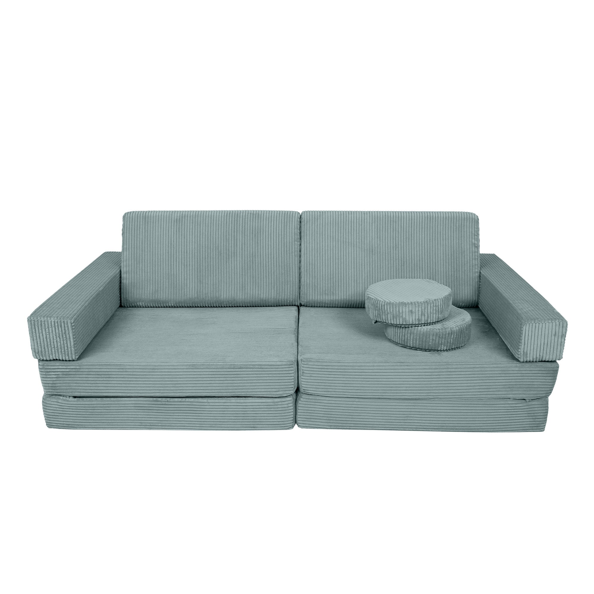 Design4Kids XXL Spielsofa Cord Grande - cozy mint