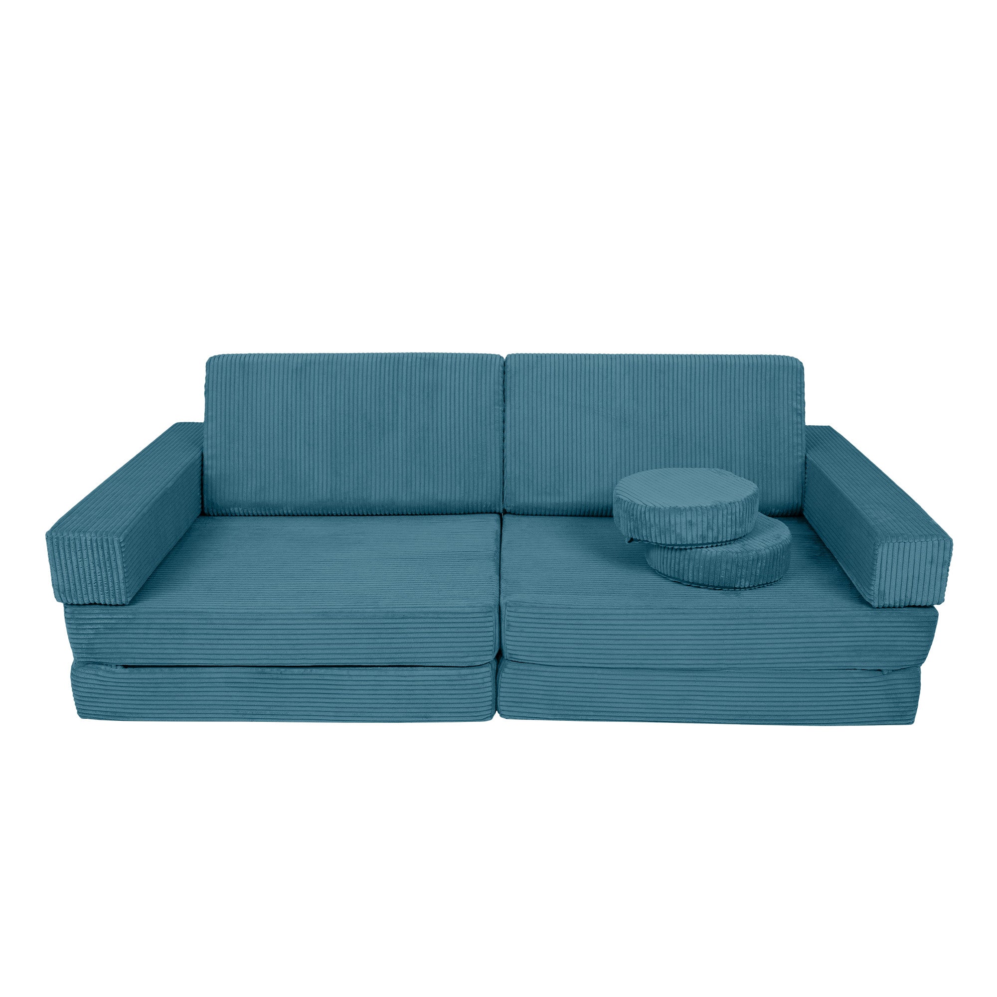 Design4Kids XXL Spielsofa Cord Grande - pure ocean