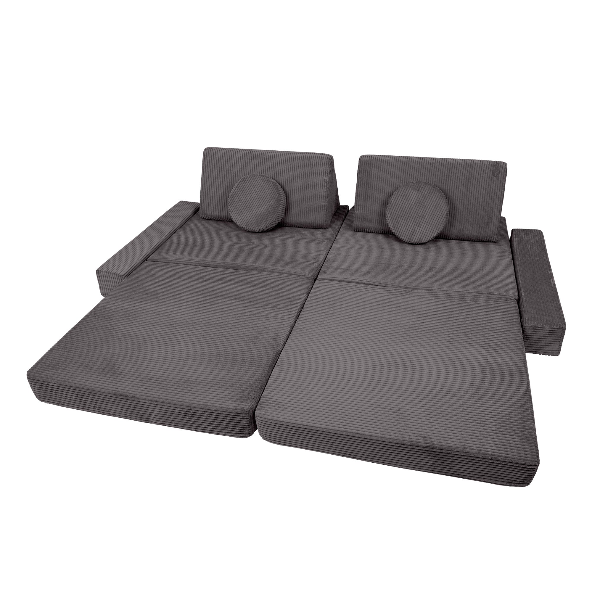 Design4Kids XXL Spielsofa Cord Grande - smokey taupe