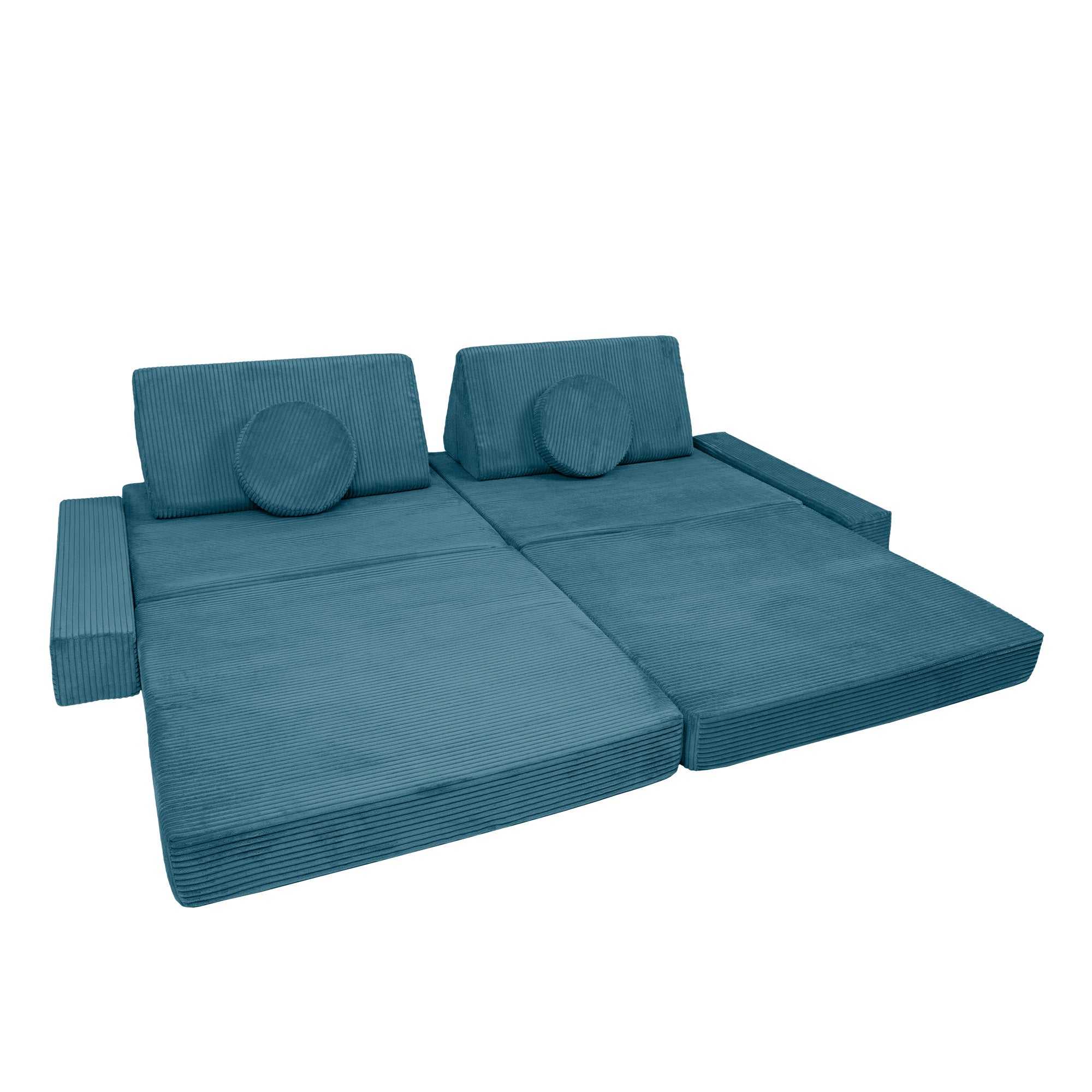 Design4Kids XXL Spielsofa Cord Grande - pure ocean