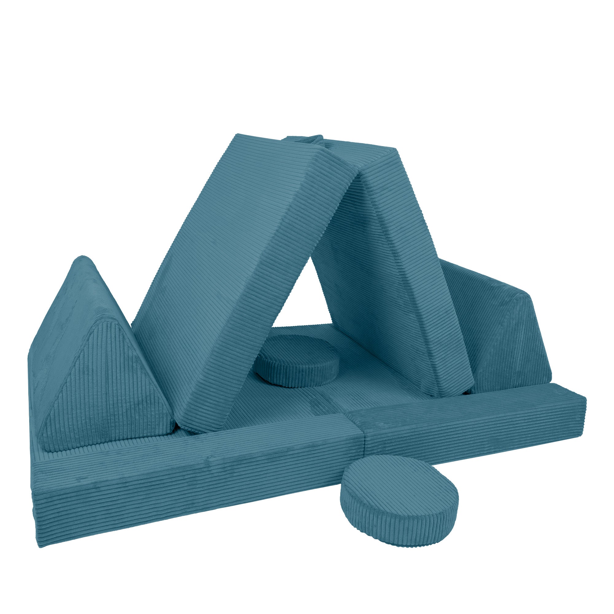 Design4Kids XXL Spielsofa Cord Grande - pure ocean