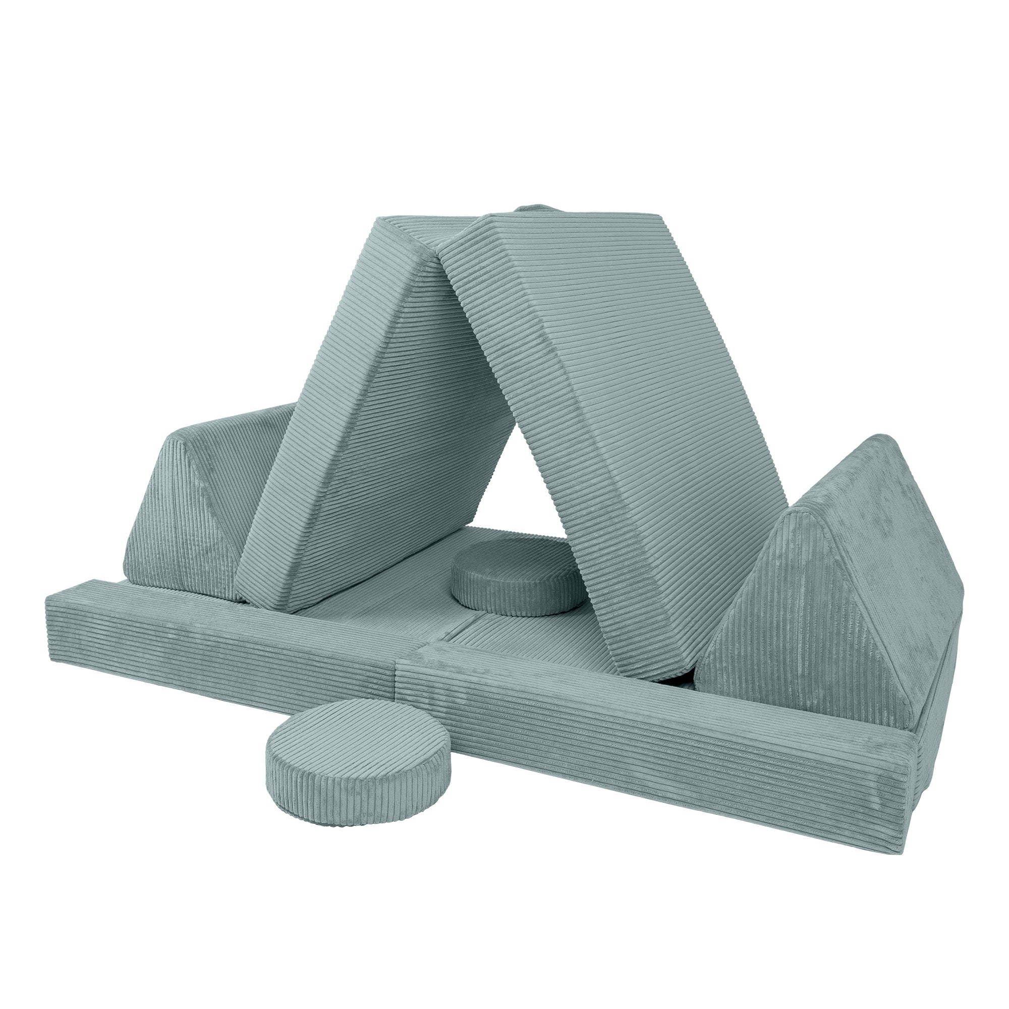 Design4Kids XXL Spielsofa Cord Grande - cozy mint